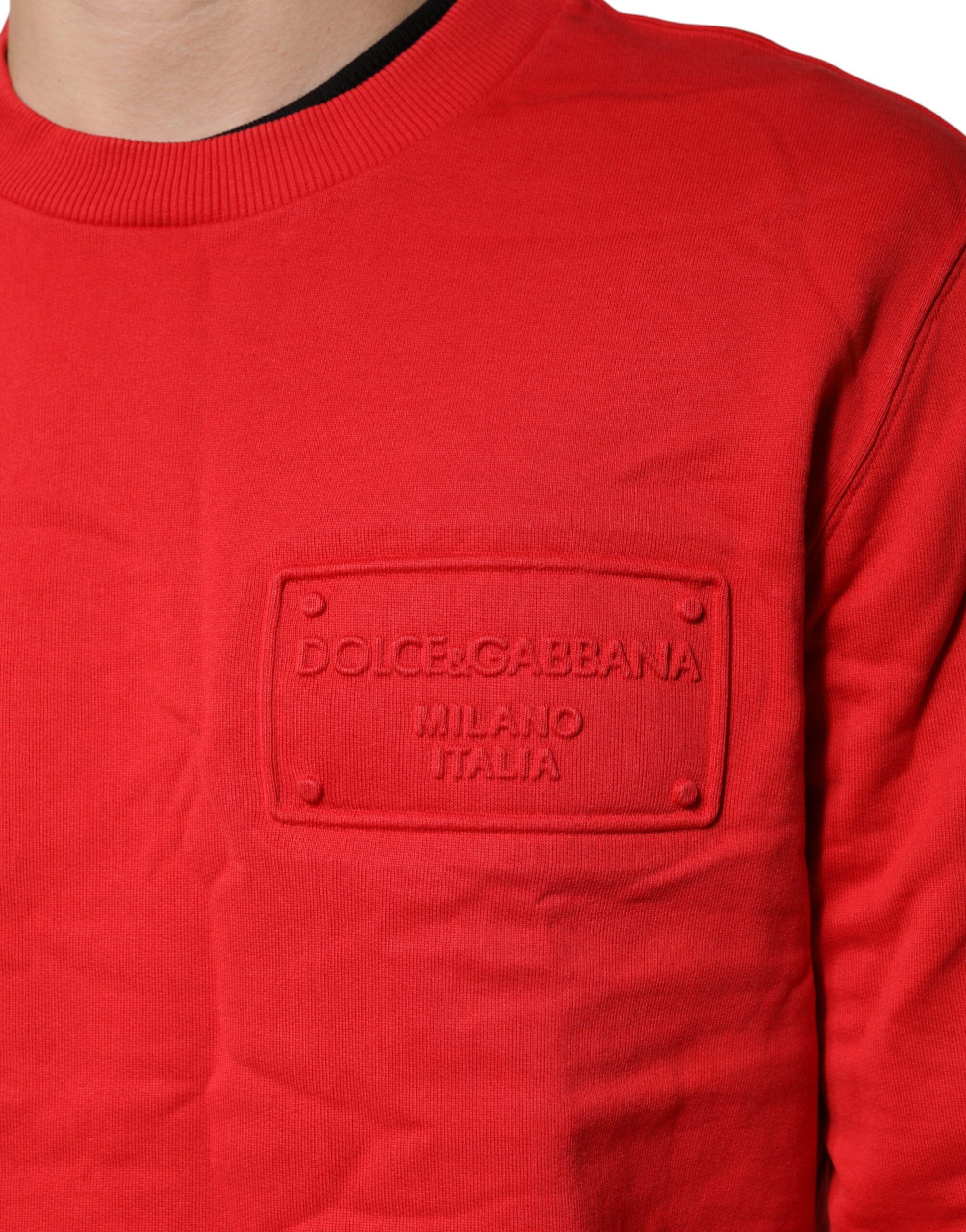 Logo Cotton Crew Neck Sweatshirt Men's Sweater (Pre-Owned) - Dolce & Gabbana - Modalova