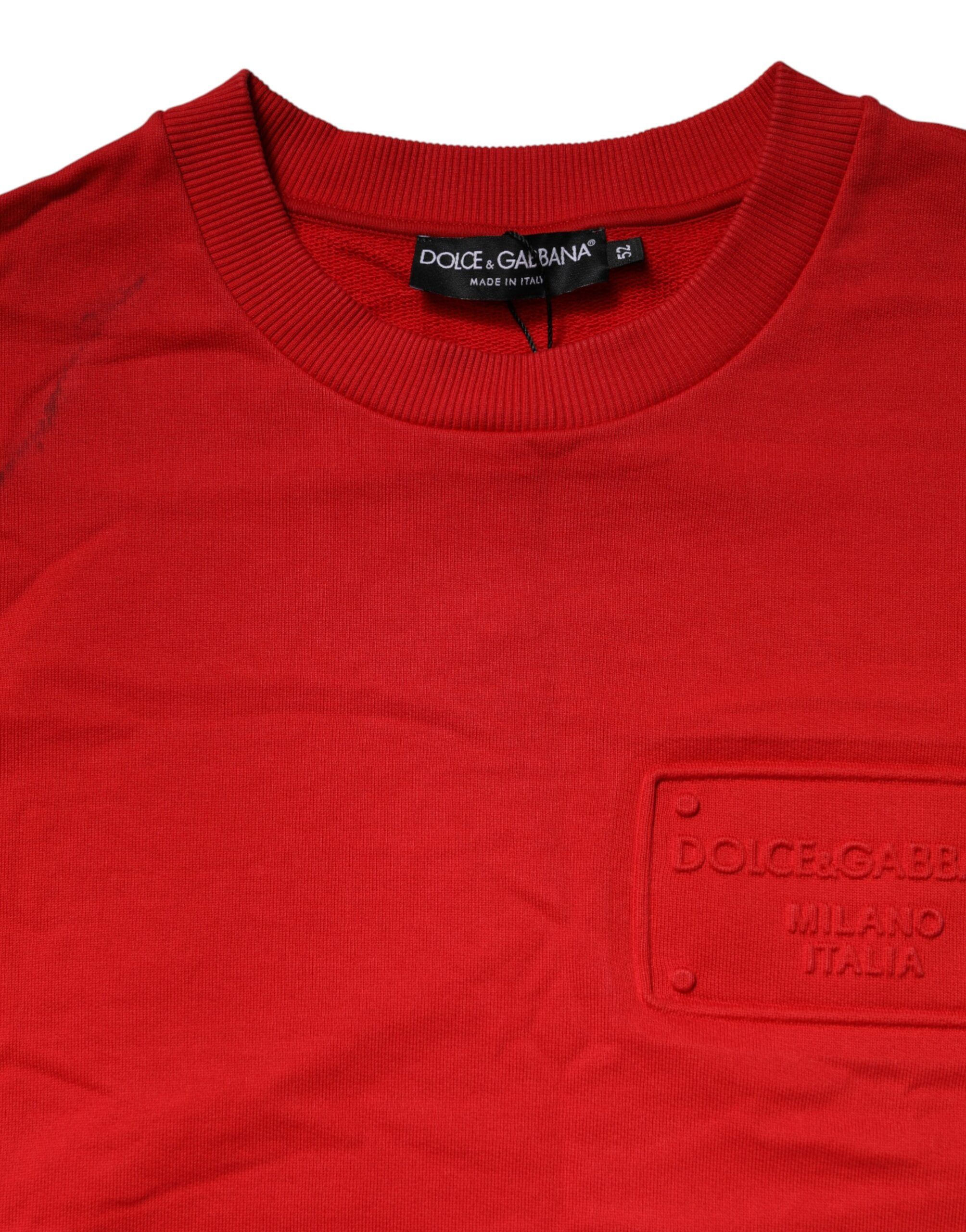 Logo Cotton Crew Neck Sweatshirt Men's Sweater (Pre-Owned) - Dolce & Gabbana - Modalova