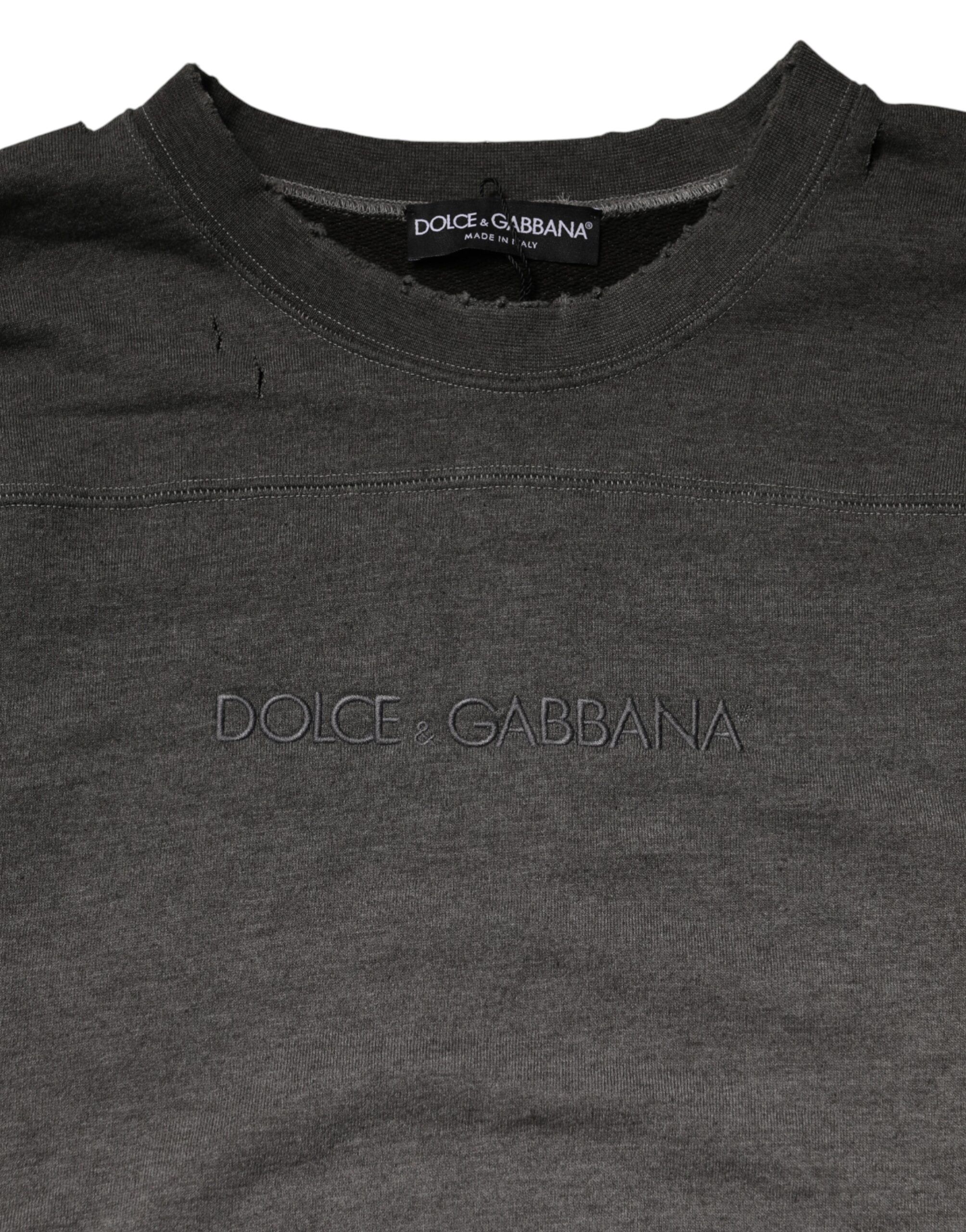Cotton Crew Neck Men Sweatshirt Men's Sweater - Dolce & Gabbana - Modalova