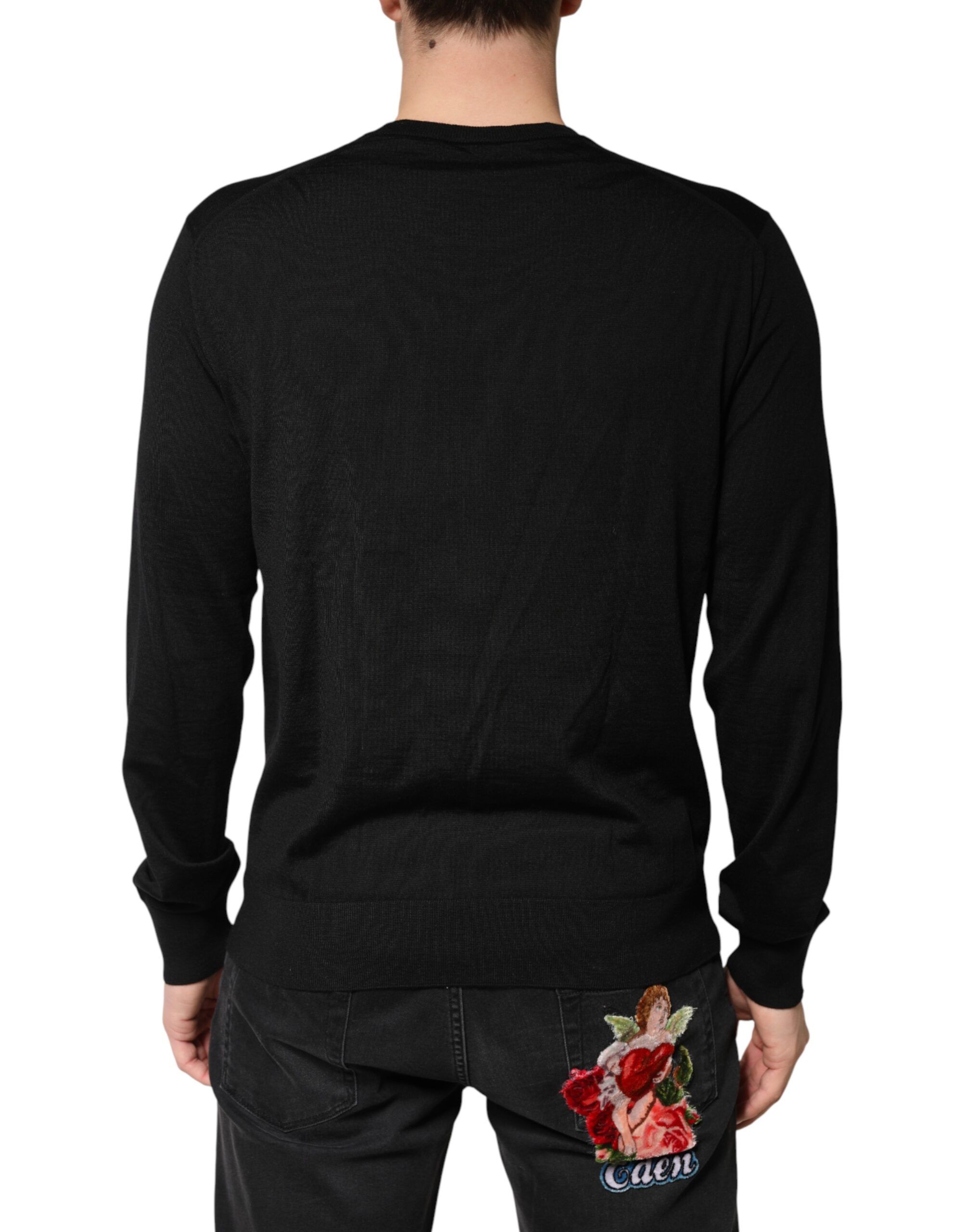 Wool DG Crew Neck Men Pullover Men's Sweater - Dolce & Gabbana - Modalova
