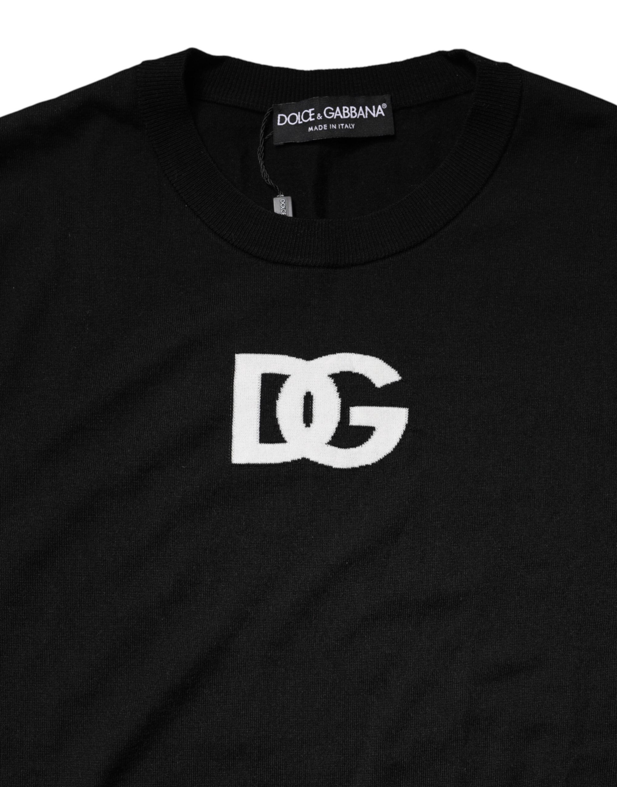 Wool DG Crew Neck Men Pullover Men's Sweater - Dolce & Gabbana - Modalova