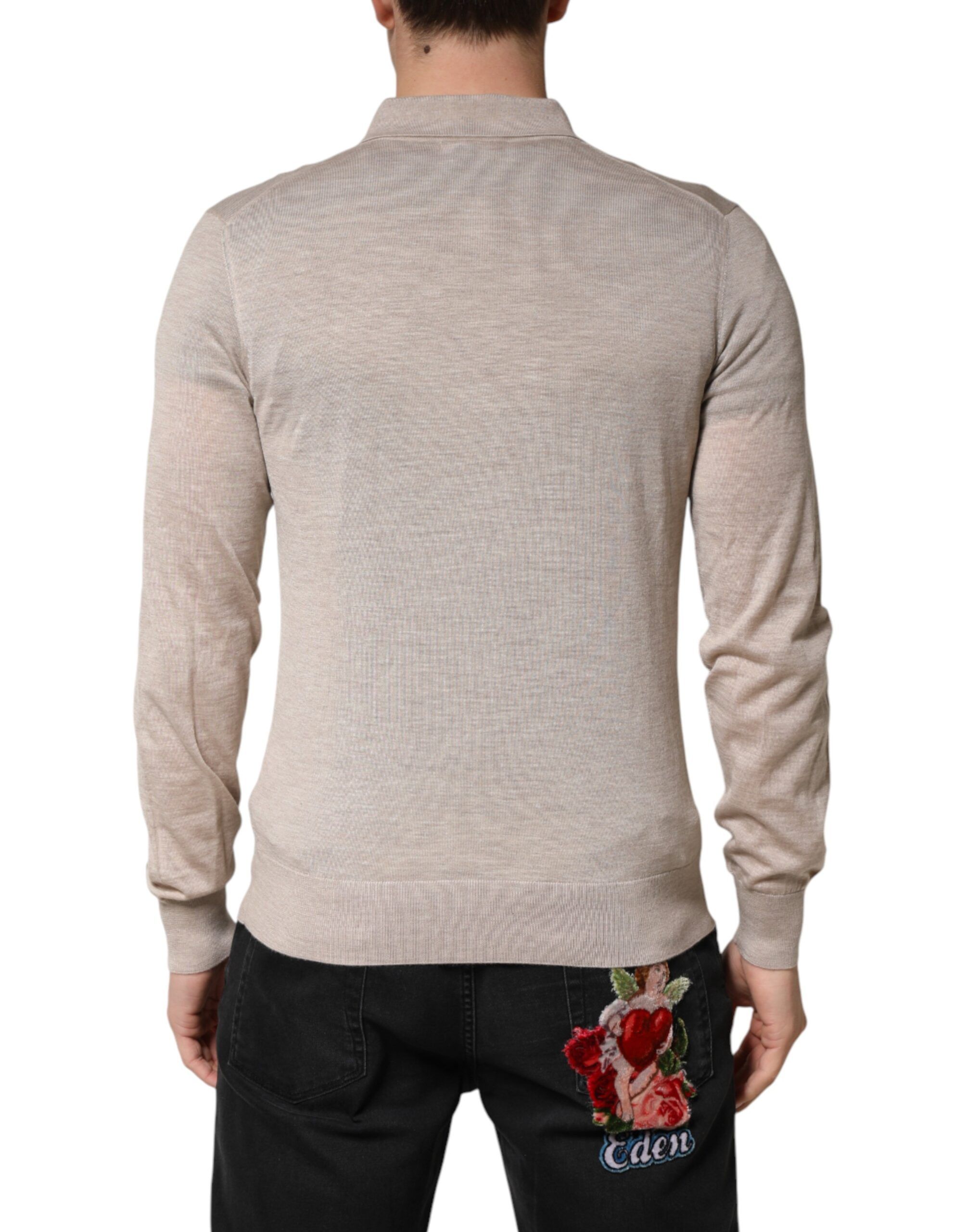 Cashmere Collared PoloPullover Men's Sweater (Pre-Owned) - Dolce & Gabbana - Modalova