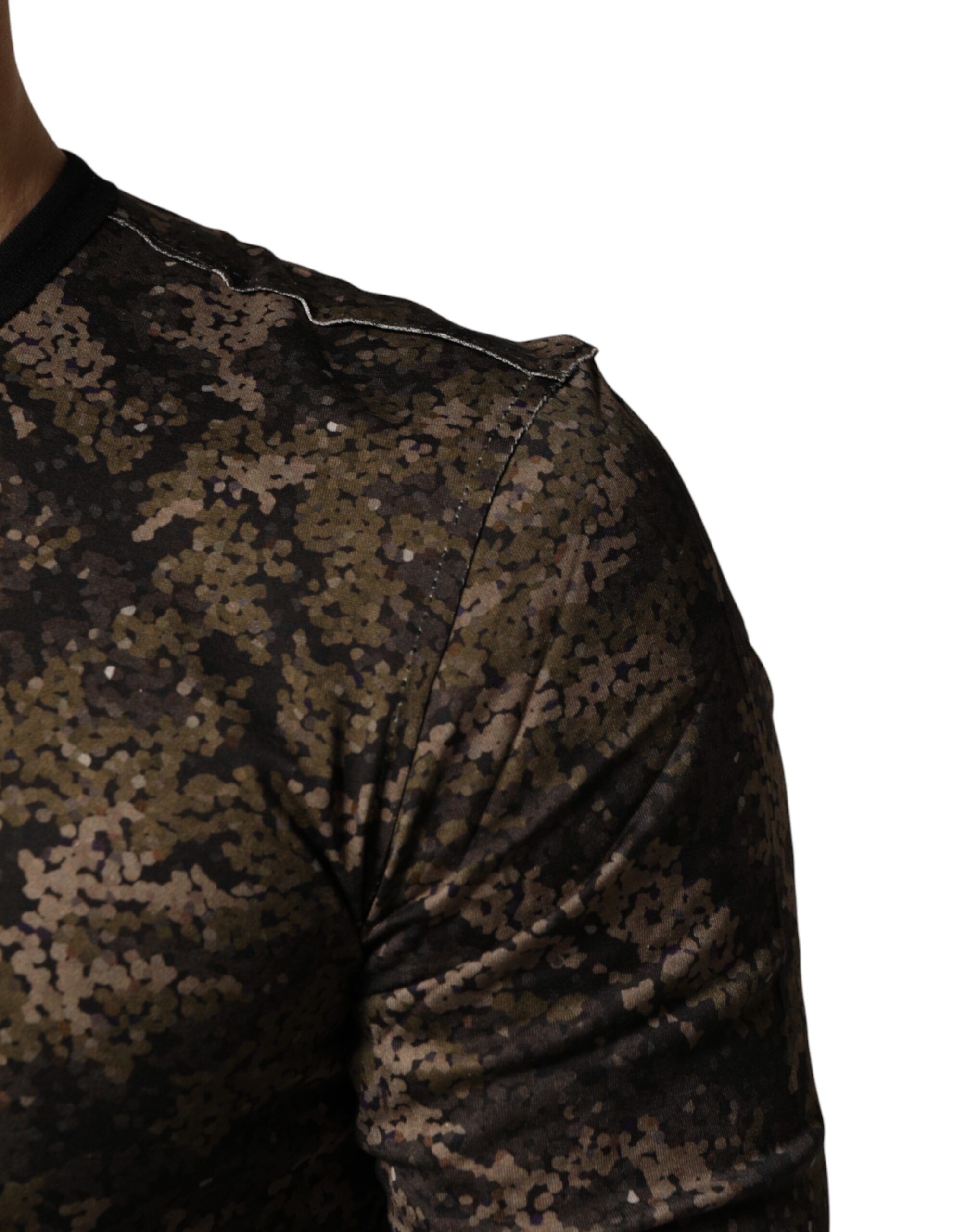Camouflage Long Sleeves Men's T-shirt - Dolce & Gabbana - Modalova
