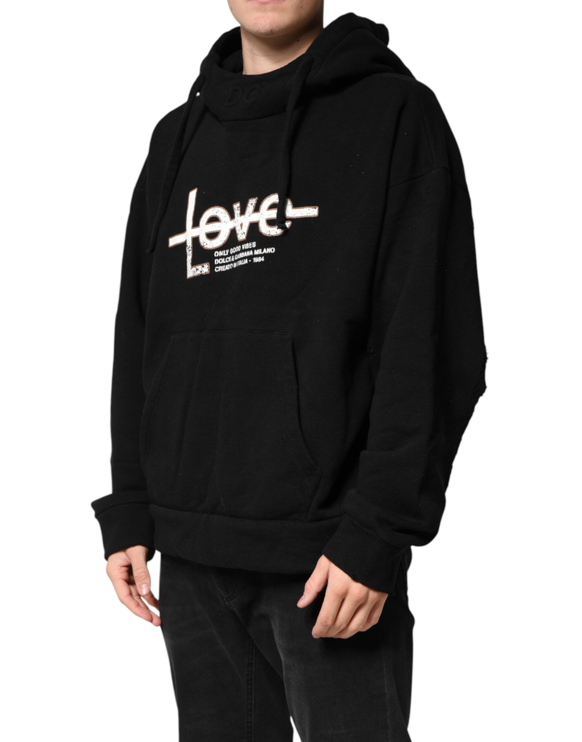 LOVE Cotton Hooded Sweatshirt Men's Sweater (Pre-Owned) - Dolce & Gabbana - Modalova