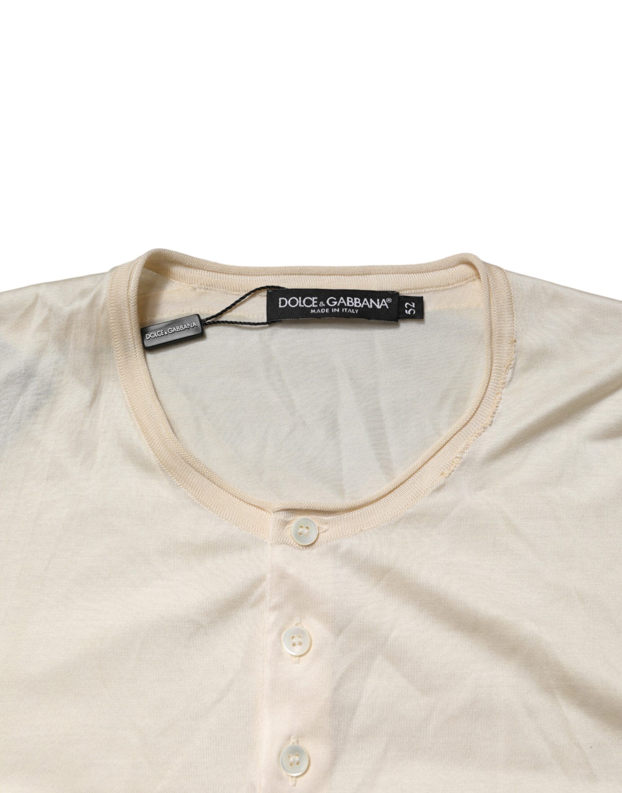 Cotton Blend Men Henley Men's T-shirt (Pre-Owned) - Dolce & Gabbana - Modalova