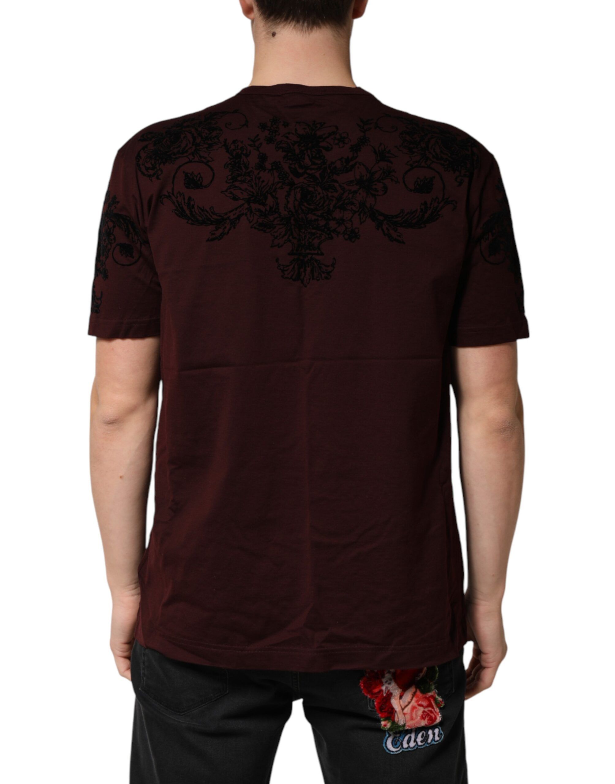 DG Crown Floral Crewneck Men Men's T-shirt (Pre-Owned) - Dolce & Gabbana - Modalova