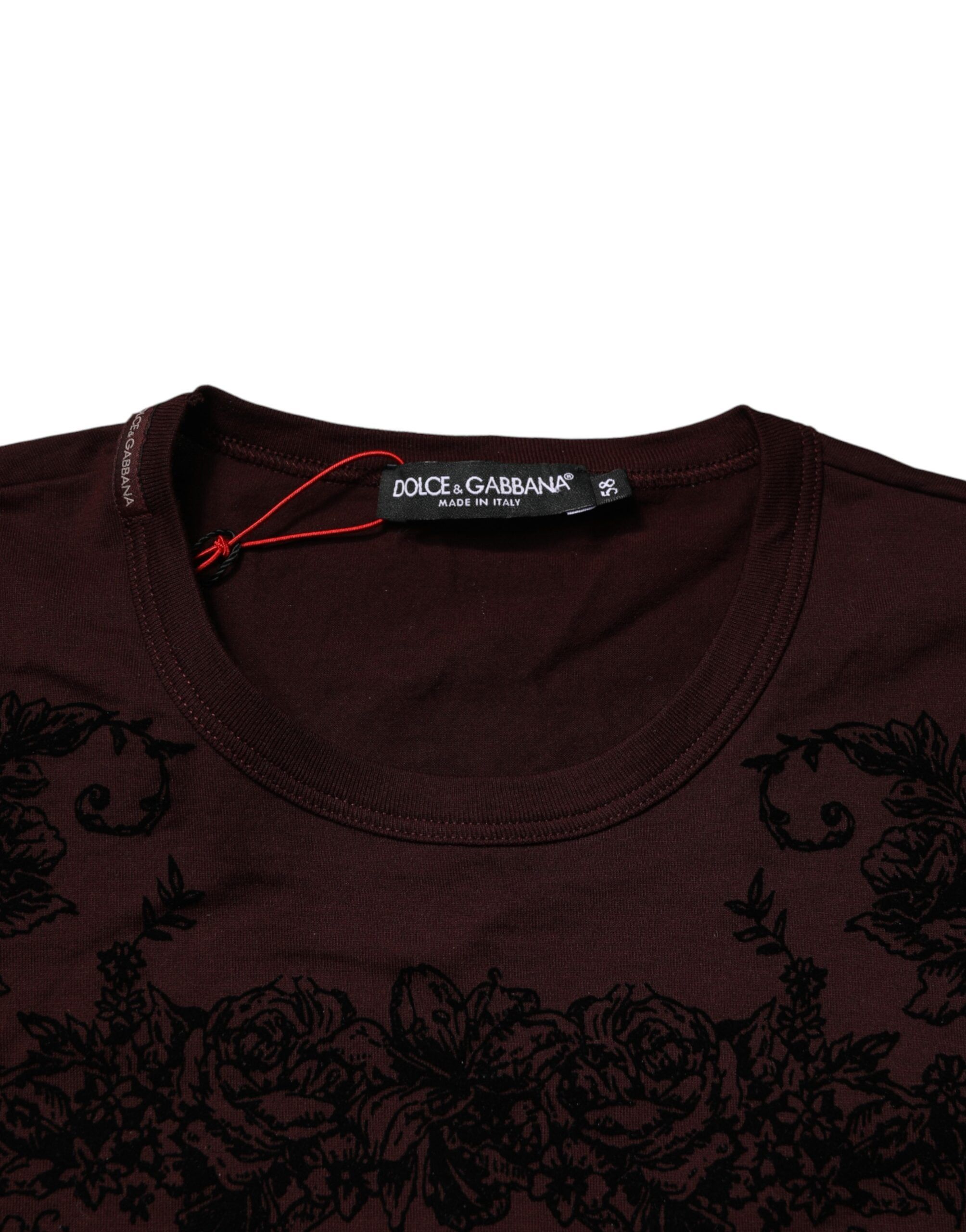 DG Crown Floral Crewneck Men Men's T-shirt (Pre-Owned) - Dolce & Gabbana - Modalova