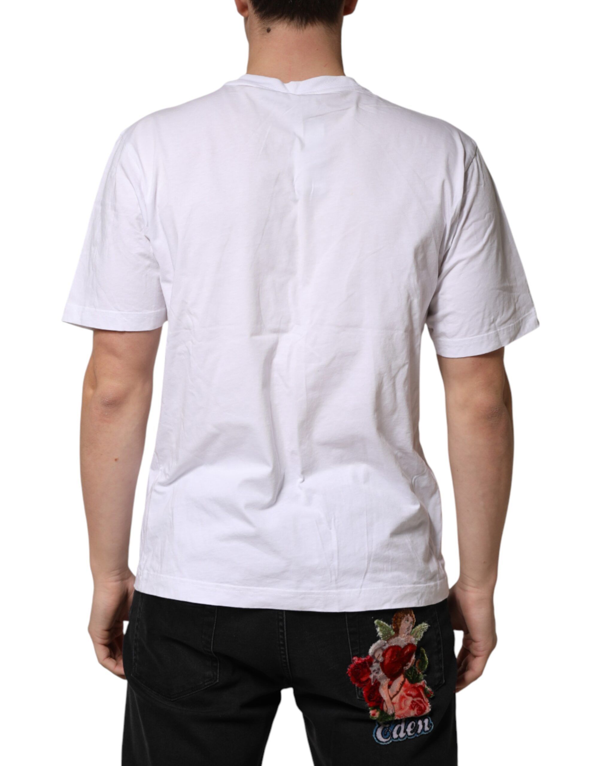 Graphic Cotton Men Crew Neck Men's T-shirt (Pre-Owned) - Dolce & Gabbana - Modalova