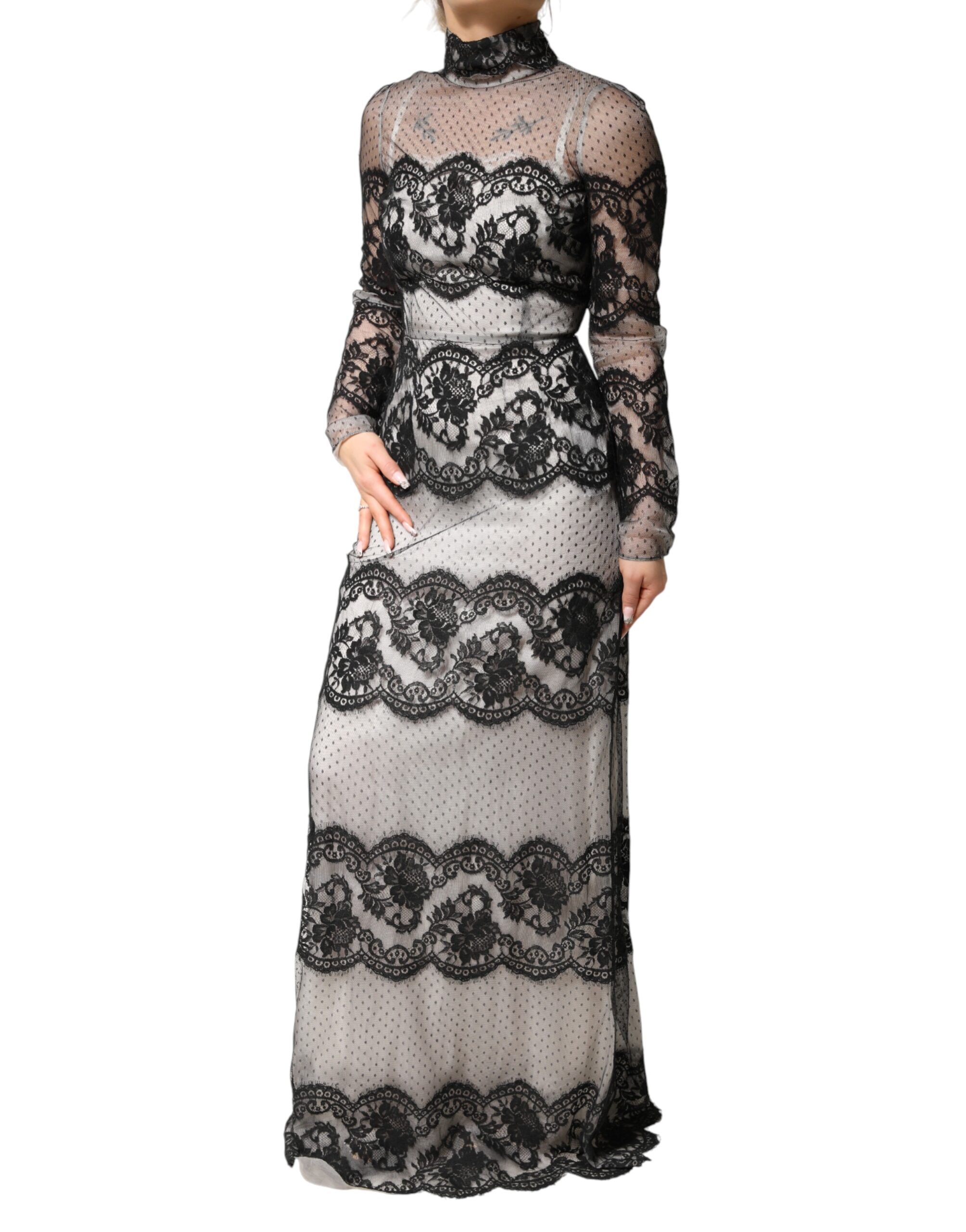 Lace Silk Blend MaxiSheath Women's Dress - Dolce & Gabbana - Modalova
