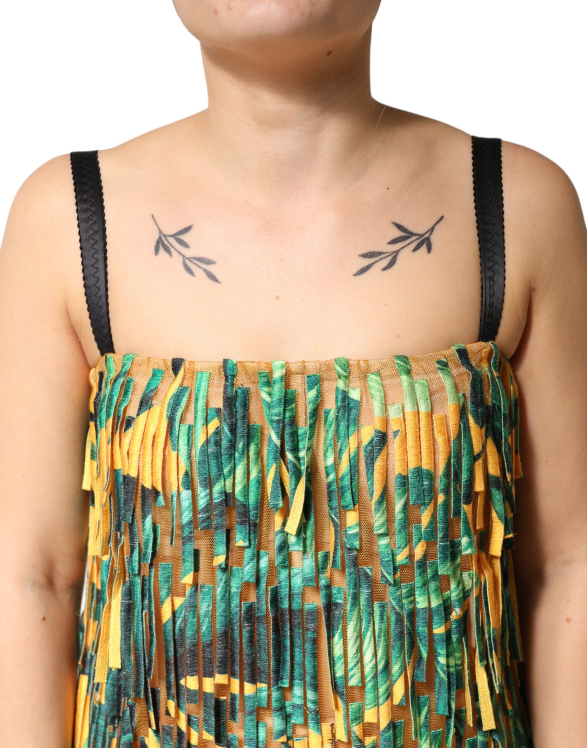 Tropical Print Fringe Maxi Women's Dress - Dolce & Gabbana - Modalova
