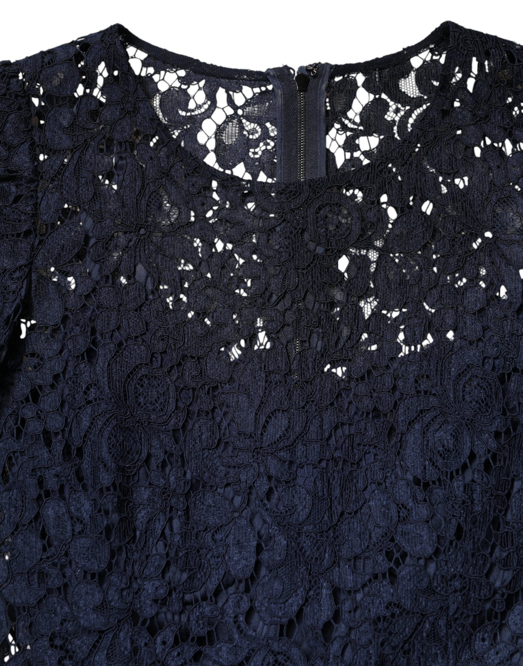 Lace Ruffle A-line Knee Length Women's Dress - Dolce & Gabbana - Modalova