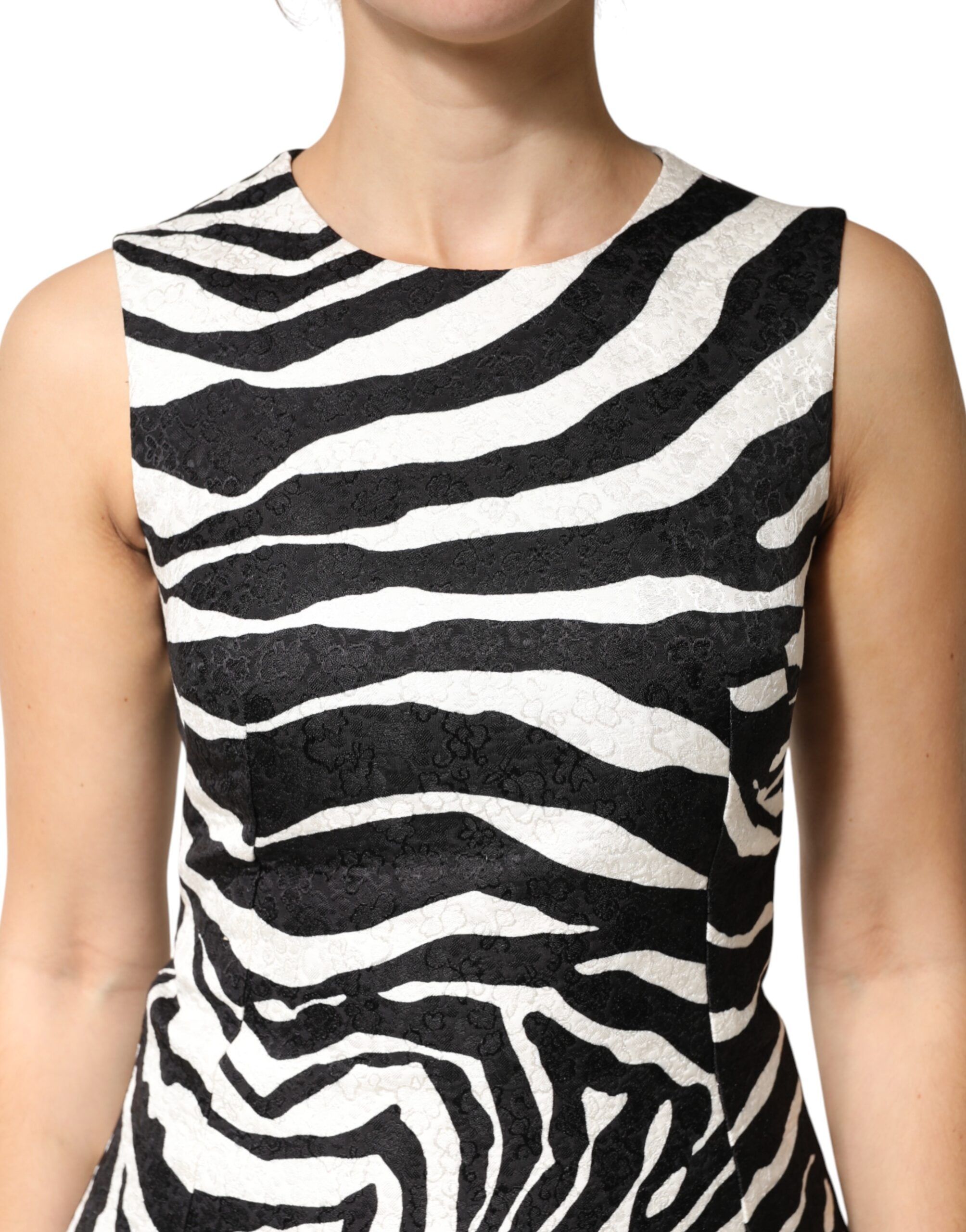 Zebra Sleeveless A-line Women's Dress - Dolce & Gabbana - Modalova