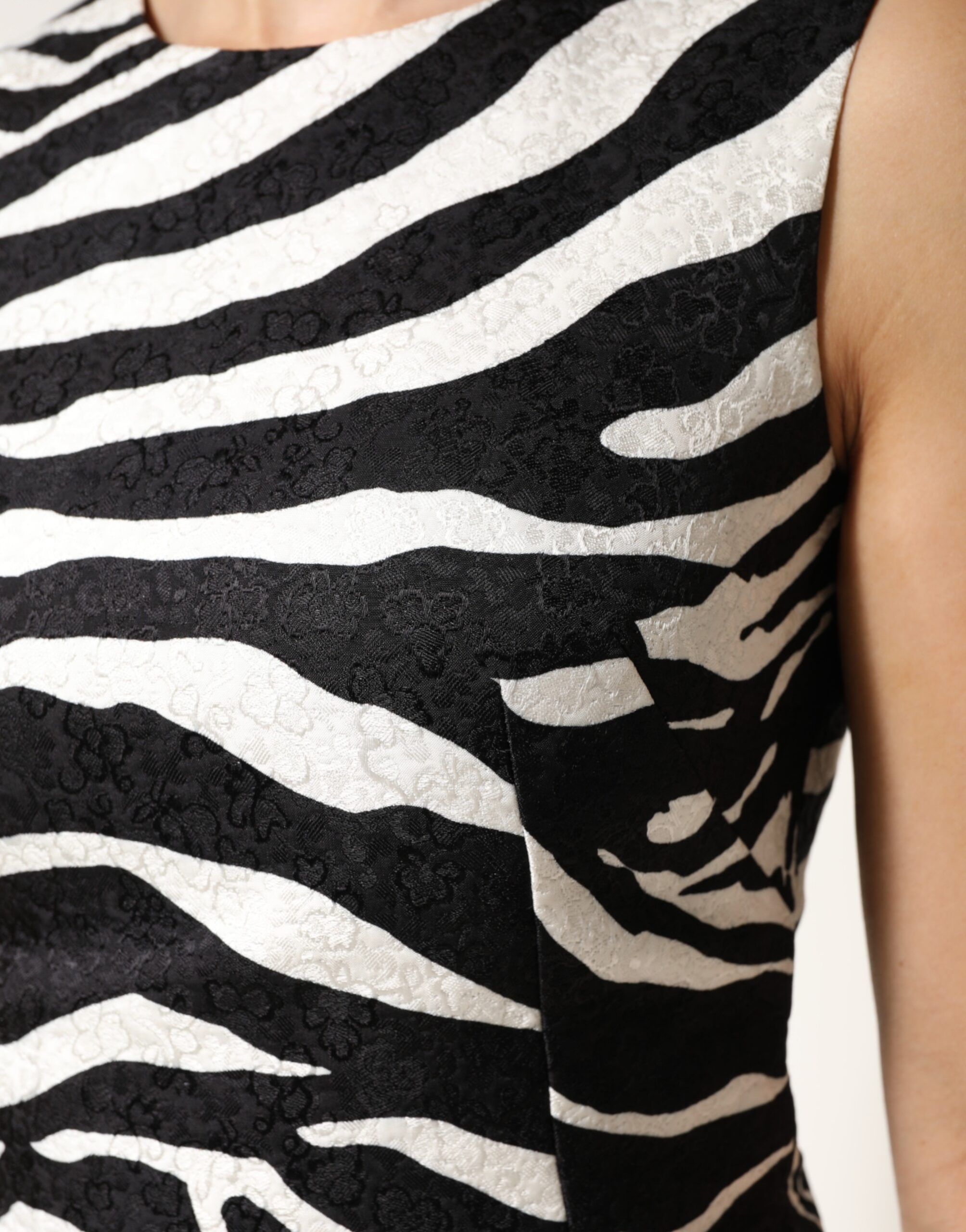 Zebra Sleeveless A-line Women's Dress - Dolce & Gabbana - Modalova