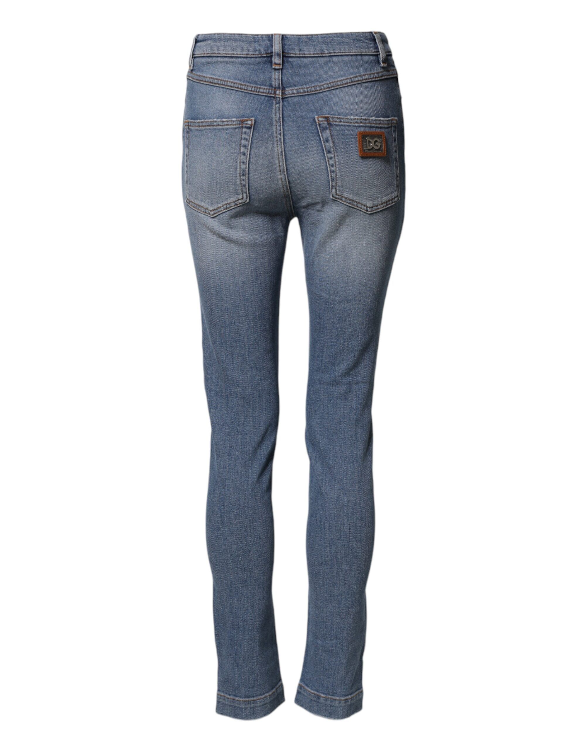 Washed Cotton Skinny Denim Trouser Women's Jeans - Dolce & Gabbana - Modalova