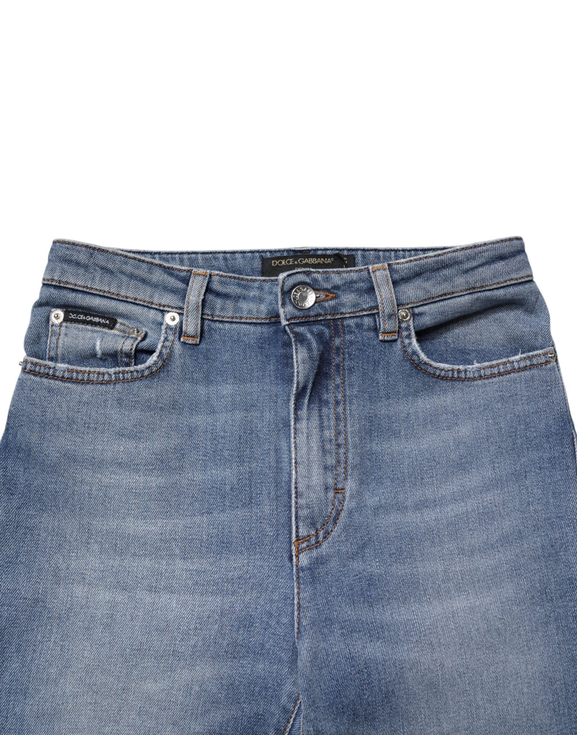 Washed Cotton Skinny Denim Trouser Women's Jeans - Dolce & Gabbana - Modalova