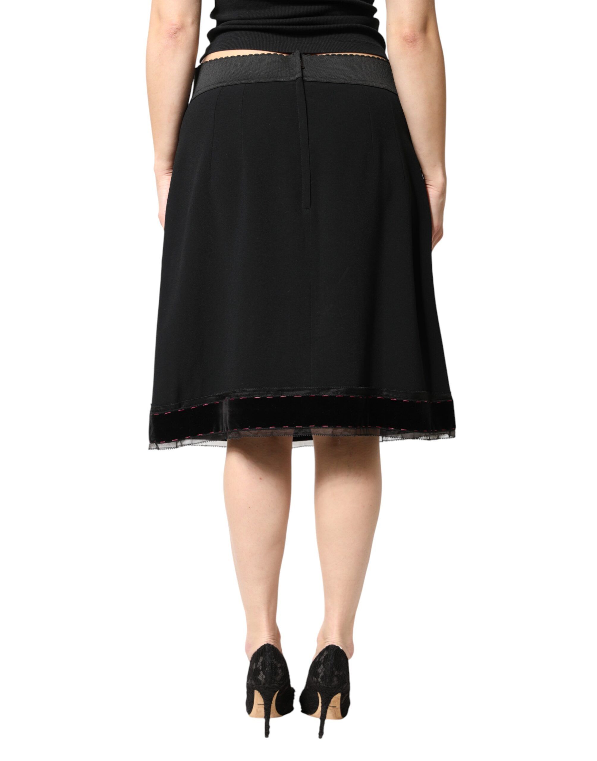 Mid Waist A-line Knee Length Women's Skirt - Dolce & Gabbana - Modalova