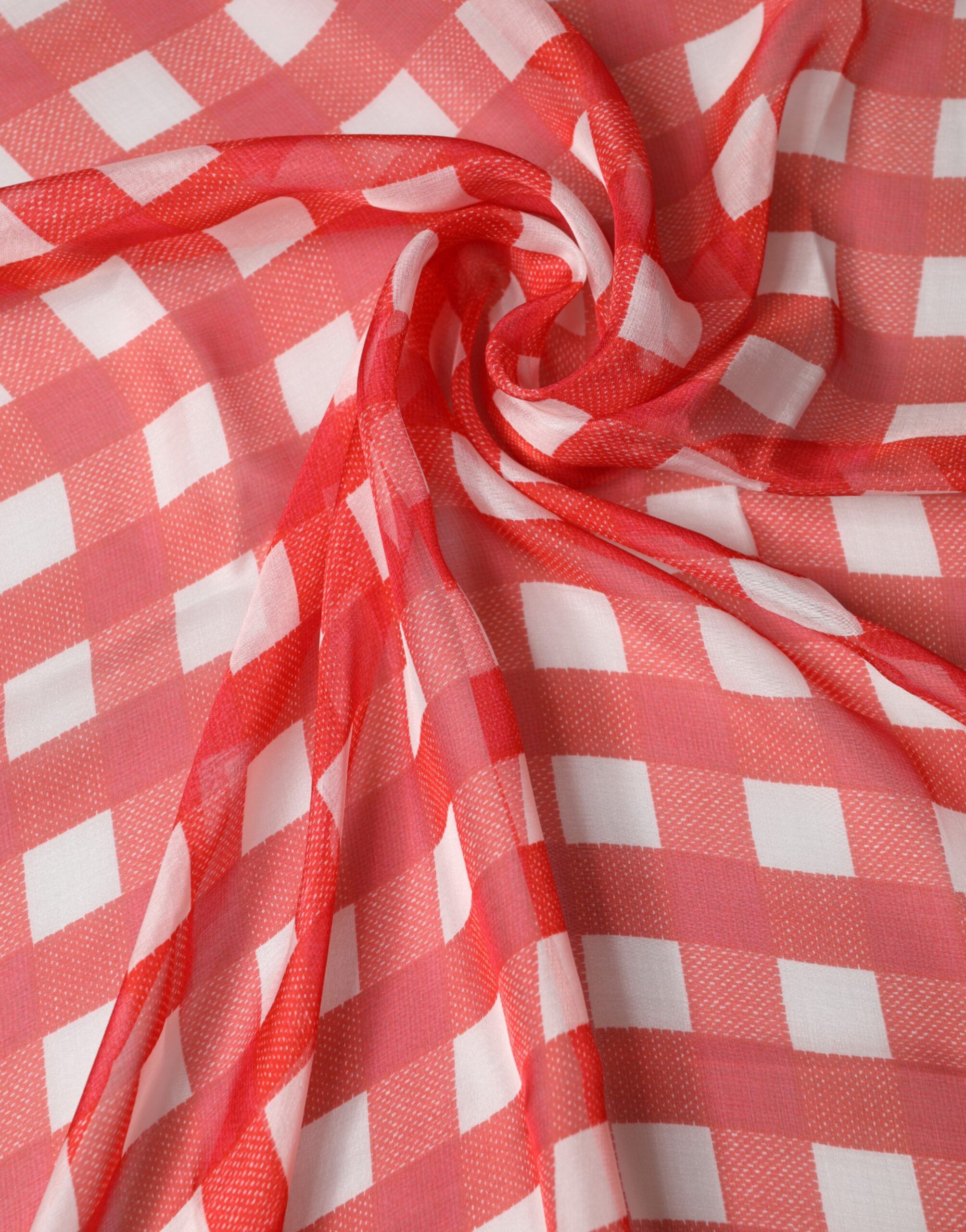 Red Checkered Stole Neck Wrap Shawl Men's Scarf - Dolce & Gabbana - Modalova