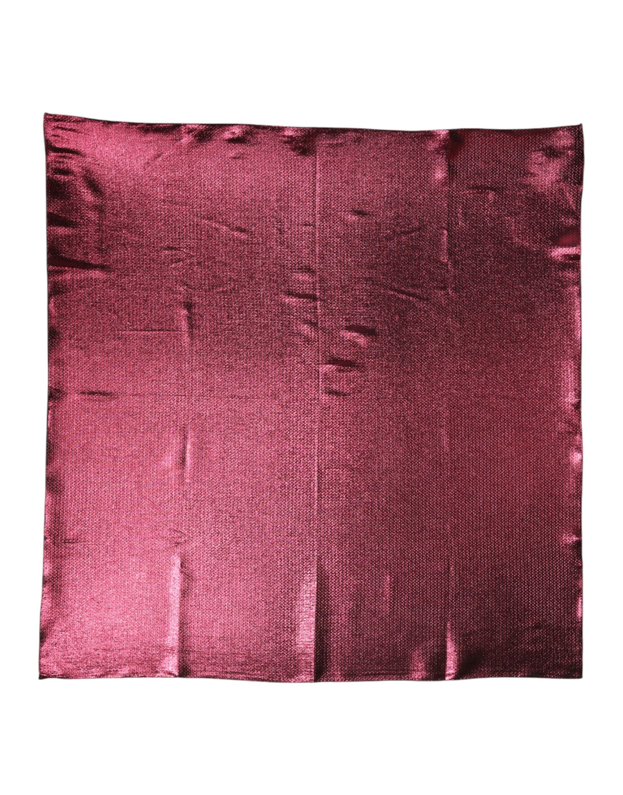 Metallic Silk Square Foulard Men's Scarf - Dolce & Gabbana - Modalova