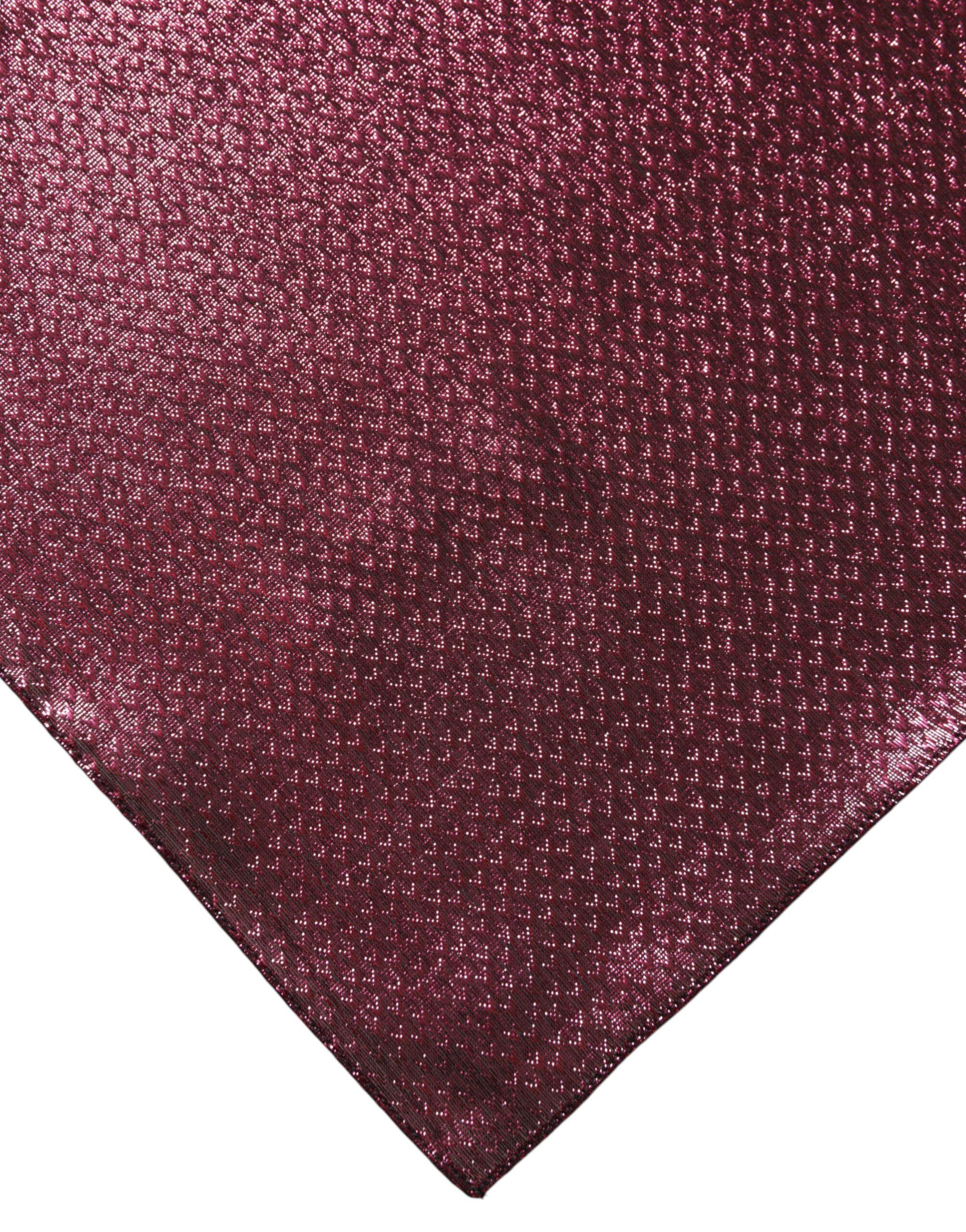 Metallic Silk Square Foulard Men's Scarf - Dolce & Gabbana - Modalova
