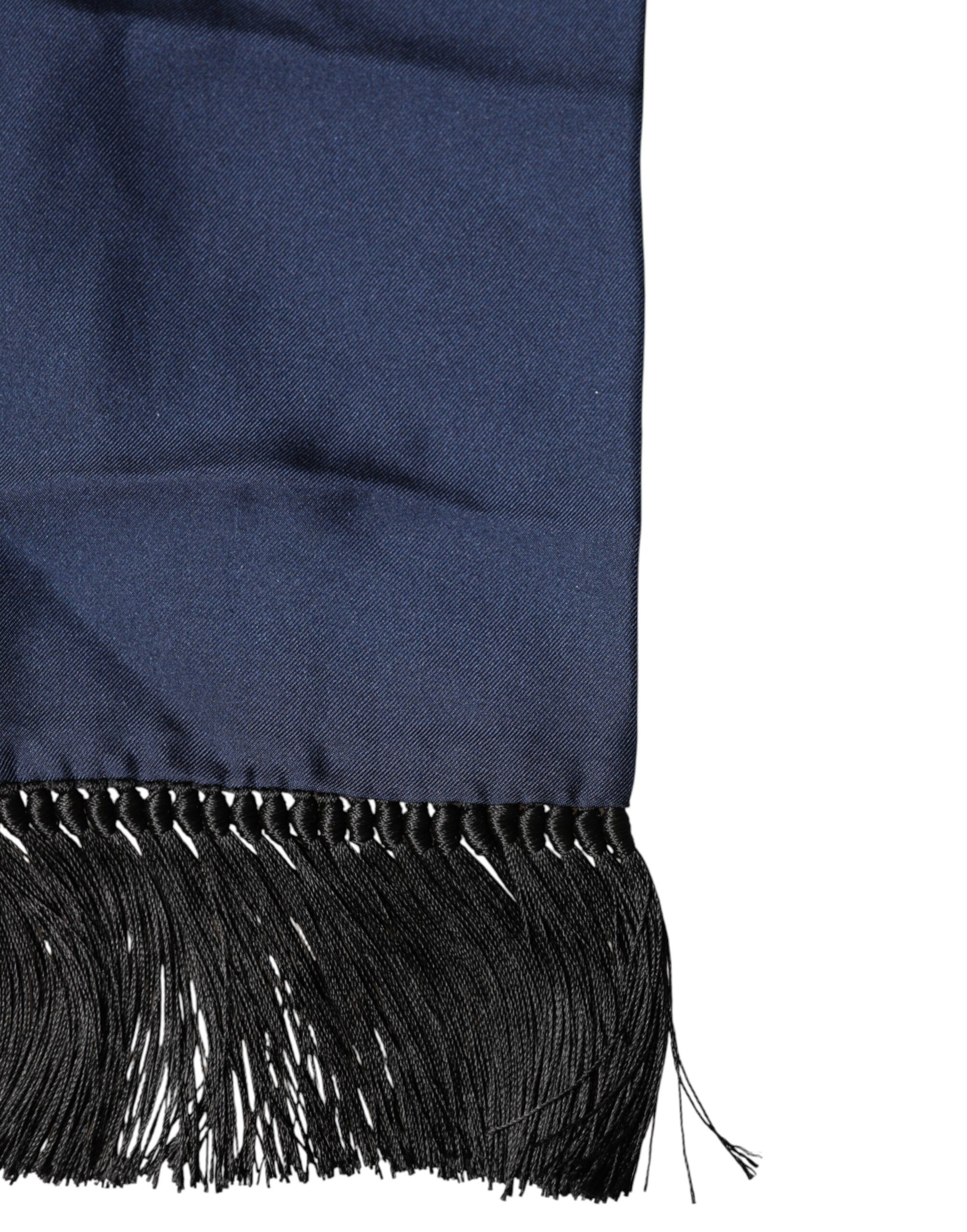 Silk Fringes Neck Foulard Men's Scarf - Dolce & Gabbana - Modalova