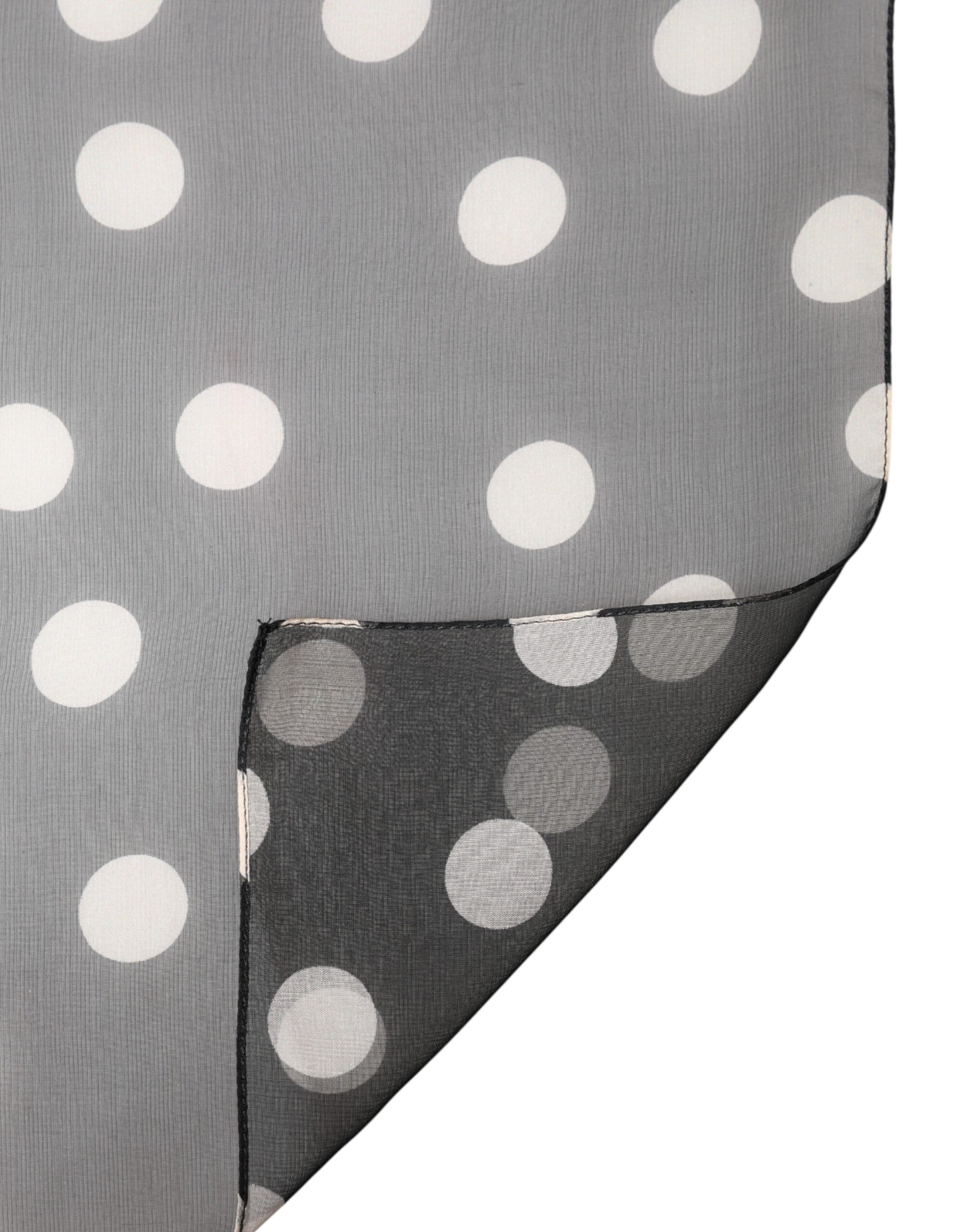Polka Dot Silk Neck Wrap Shawl 205cm x 137cm Men's Scarf - Dolce & Gabbana - Modalova