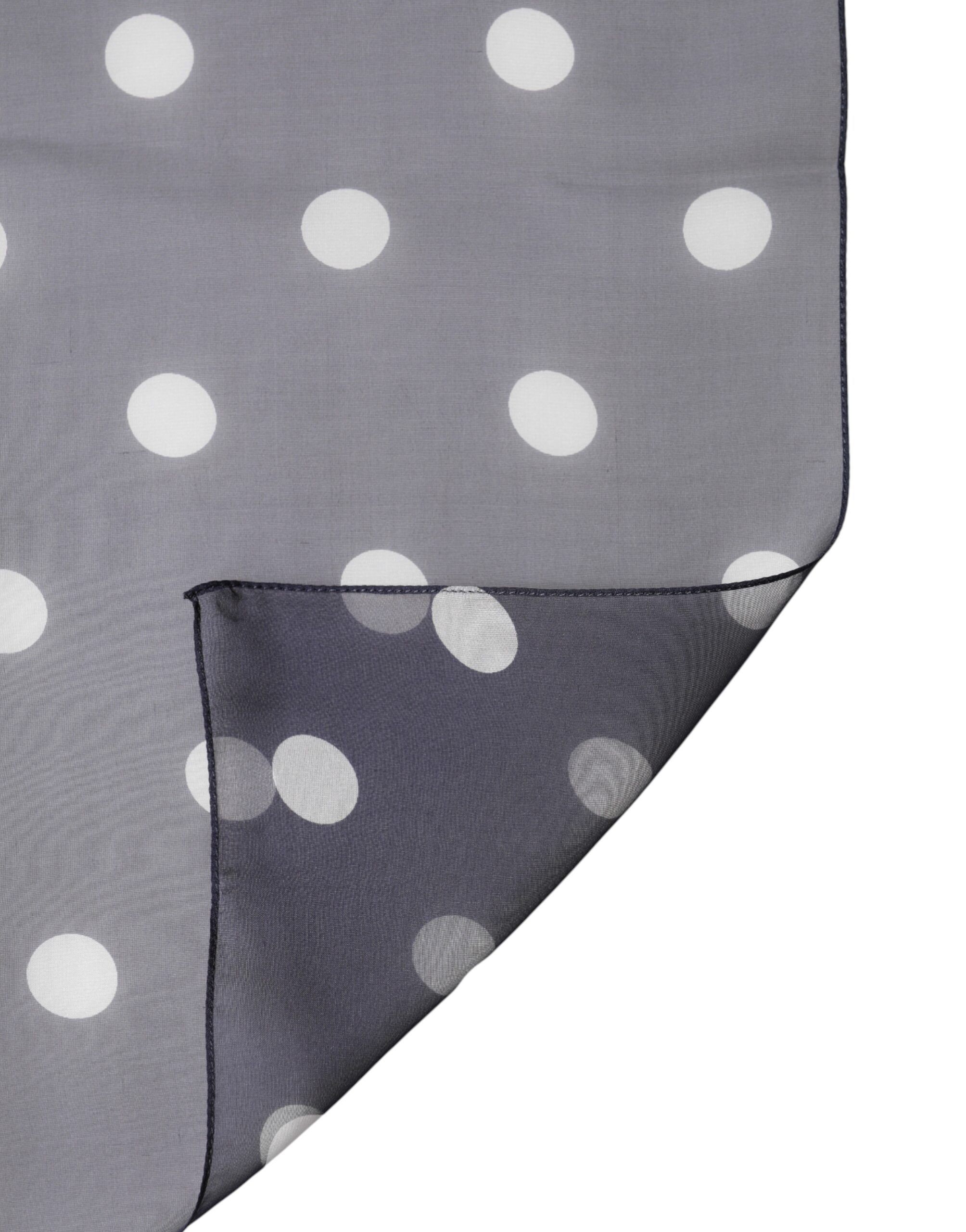 Polka Dot Silk Square Foulard 91.5cm x 89.5cm Men's Scarf - Dolce & Gabbana - Modalova