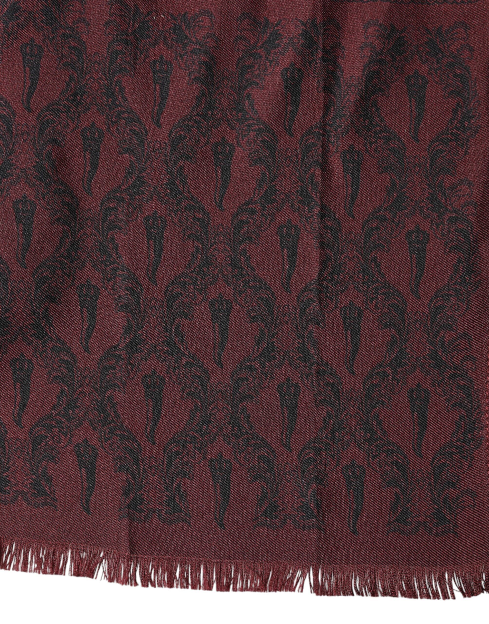Patterned Silk Wrap Foulard Men 133cm x 22cm Men's Scarf - Dolce & Gabbana - Modalova
