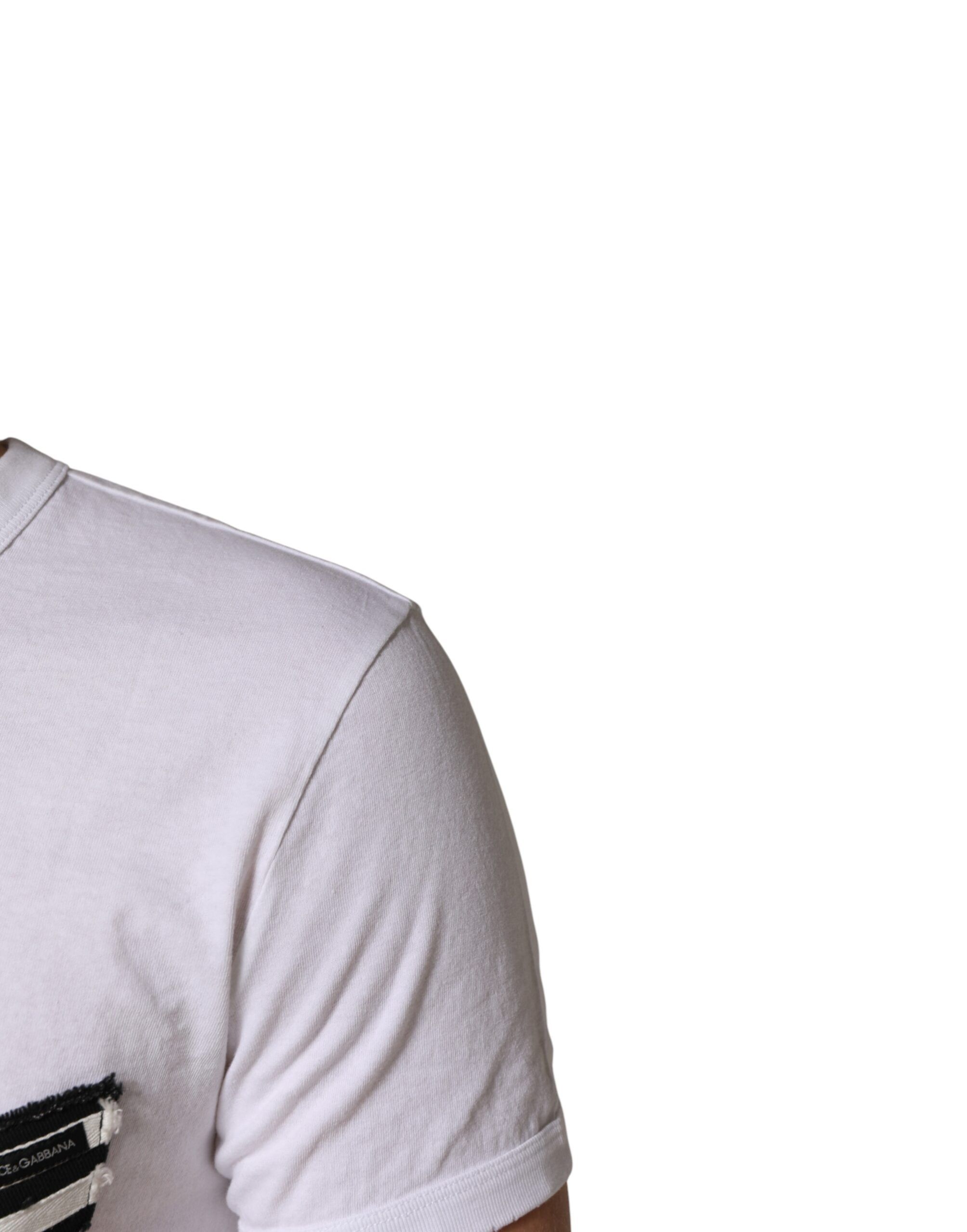 Stripes Cotton Crew Neck Tee Men's T-shirt - Dolce & Gabbana - Modalova