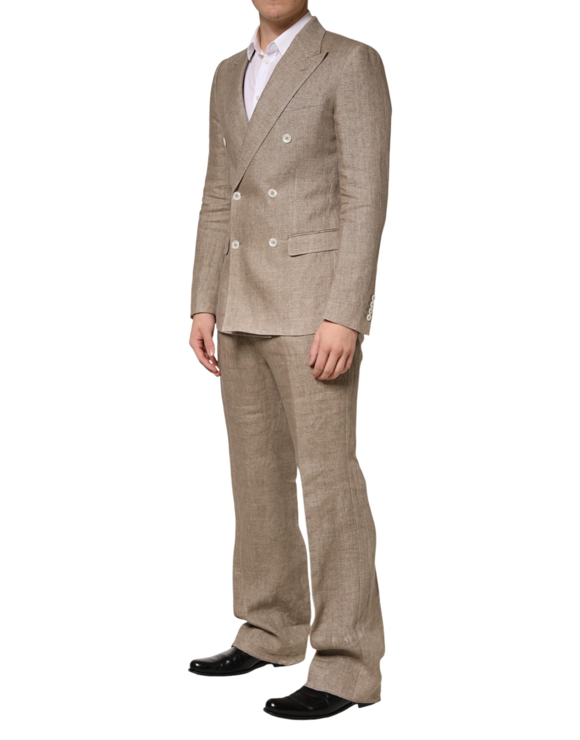 Linen Double Breasted 2 Piece Men Men's Suit (Pre-Owned) - Dolce & Gabbana - Modalova