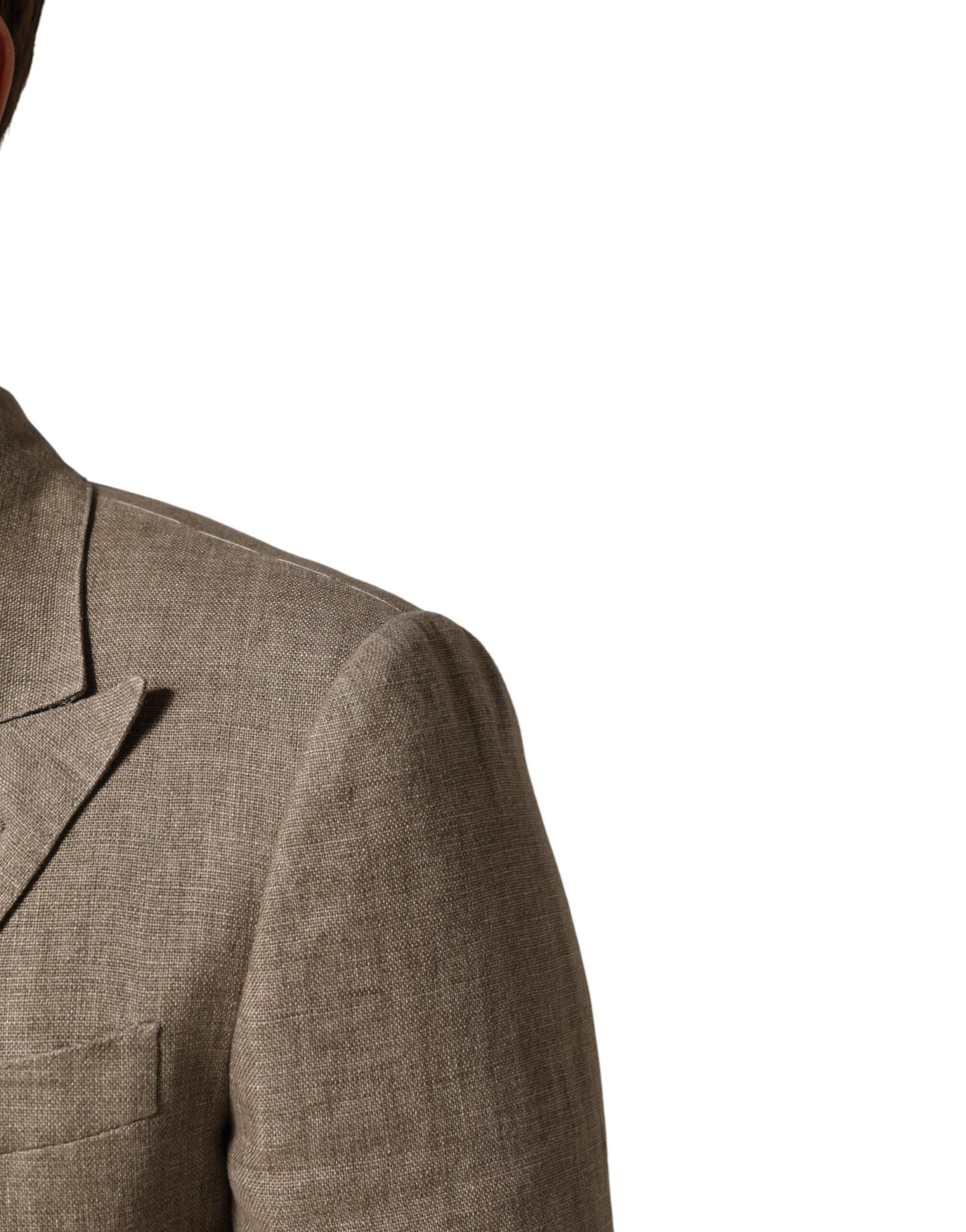 Linen Double Breasted 2 Piece Men Men's Suit (Pre-Owned) - Dolce & Gabbana - Modalova