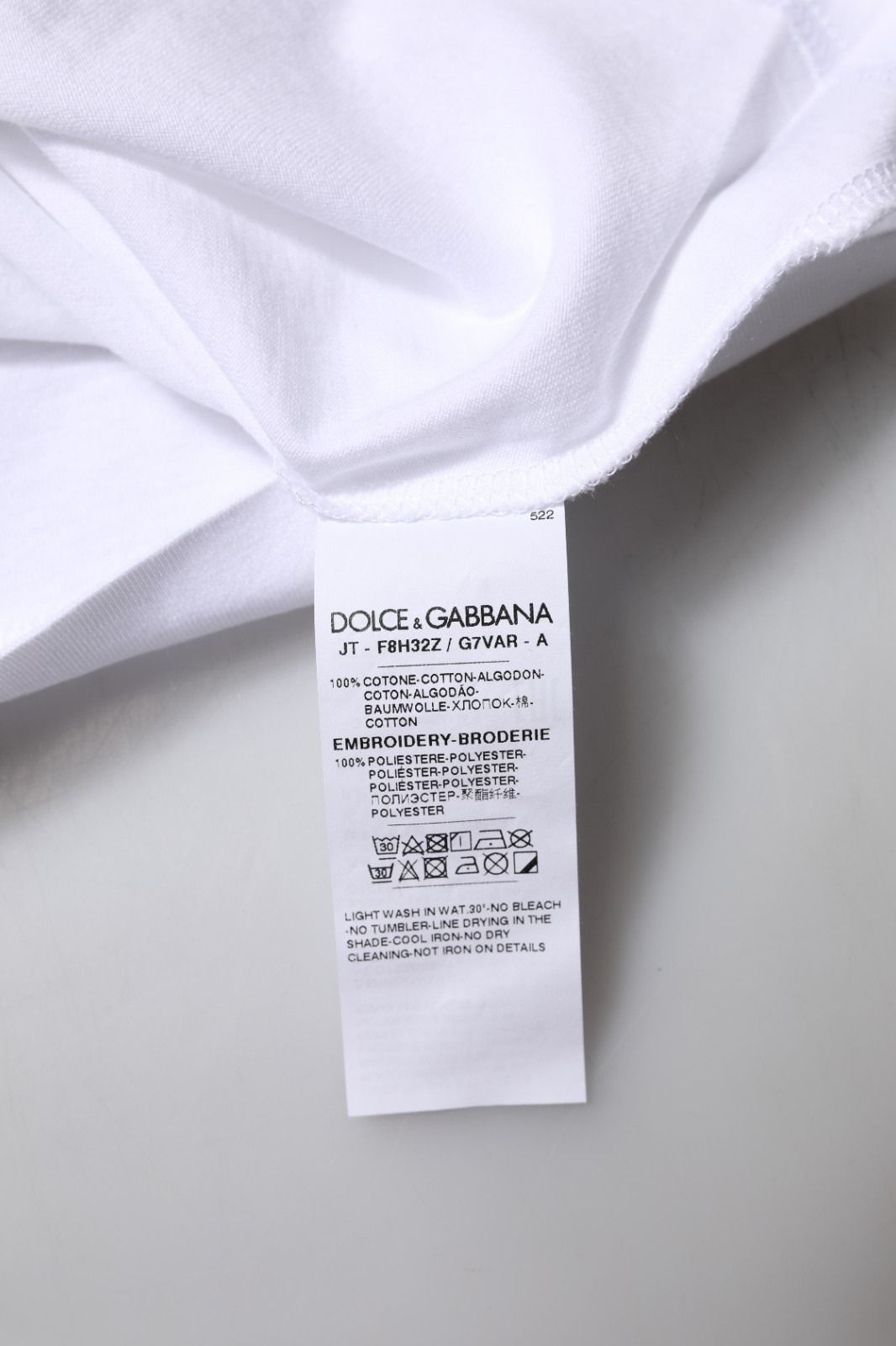 Eleganza Cotton Crew Neck Tee Women's T-shirt - Dolce & Gabbana - Modalova