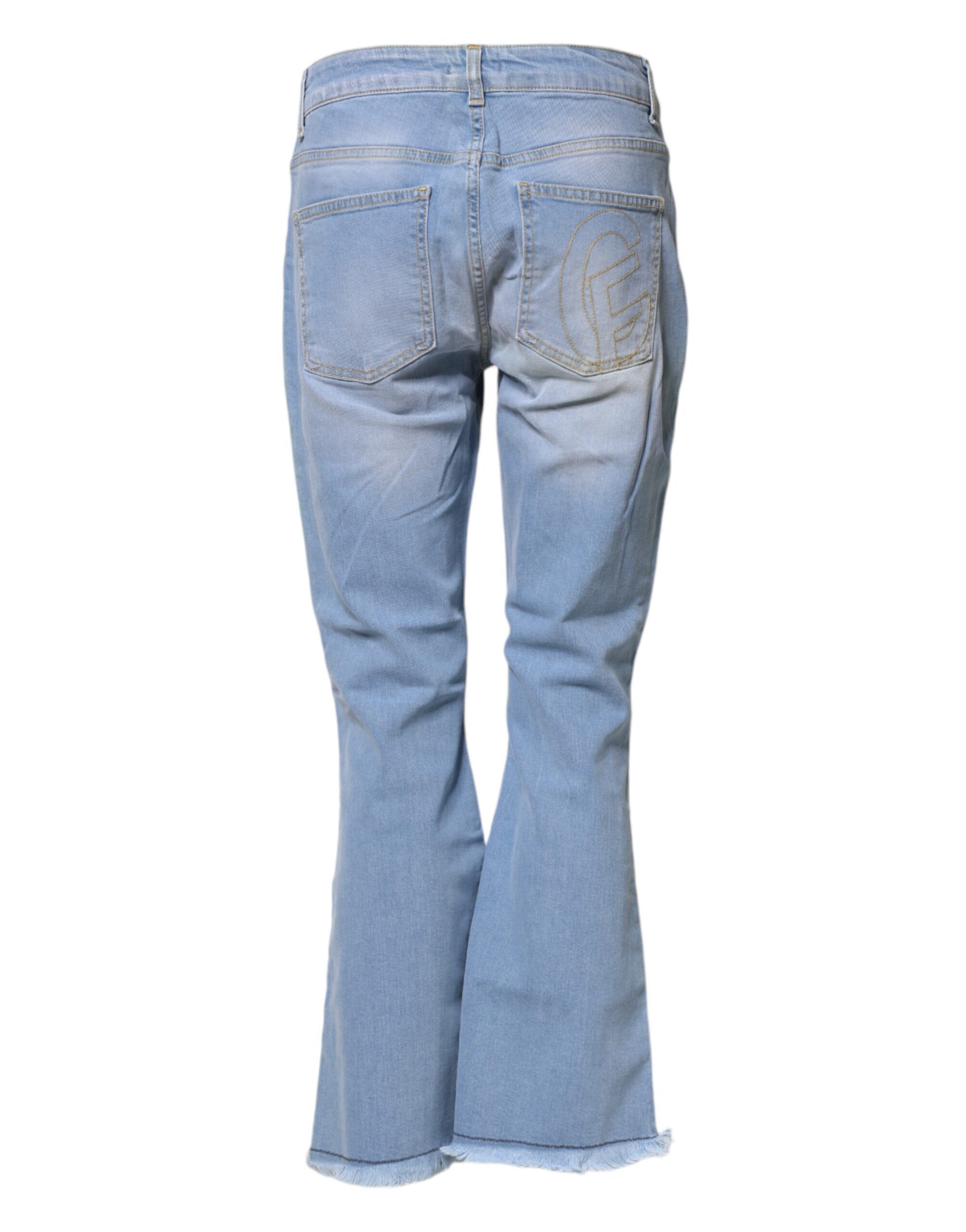 Washed High Waist Bootcut Denim Women's Jeans (Pre-Owned) - CRISTINAEFFE - Modalova