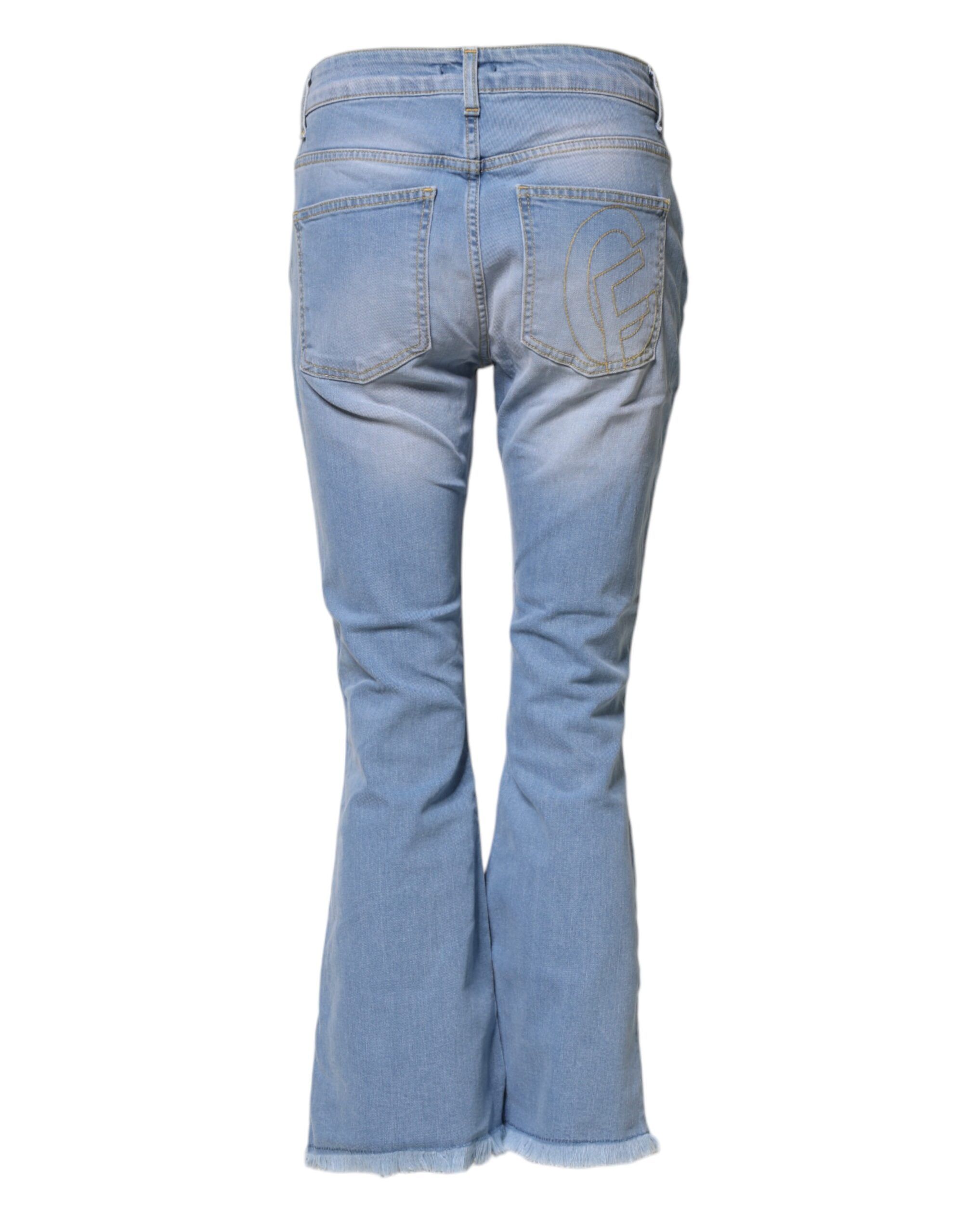 Washed High Waist Bootcut Denim Women's Jeans (Pre-Owned) - CRISTINAEFFE - Modalova