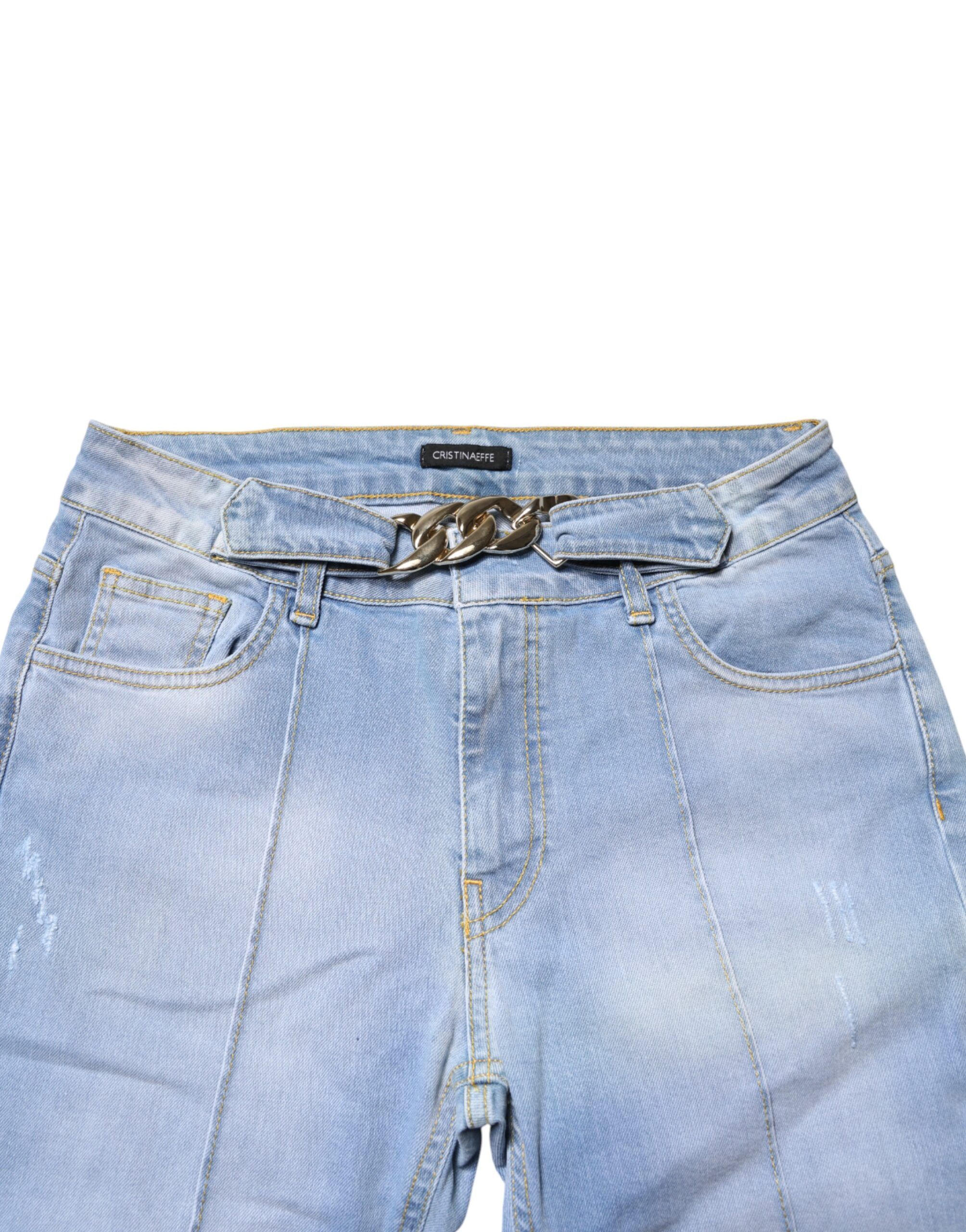 Washed High Waist Bootcut Denim Women's Jeans (Pre-Owned) - CRISTINAEFFE - Modalova