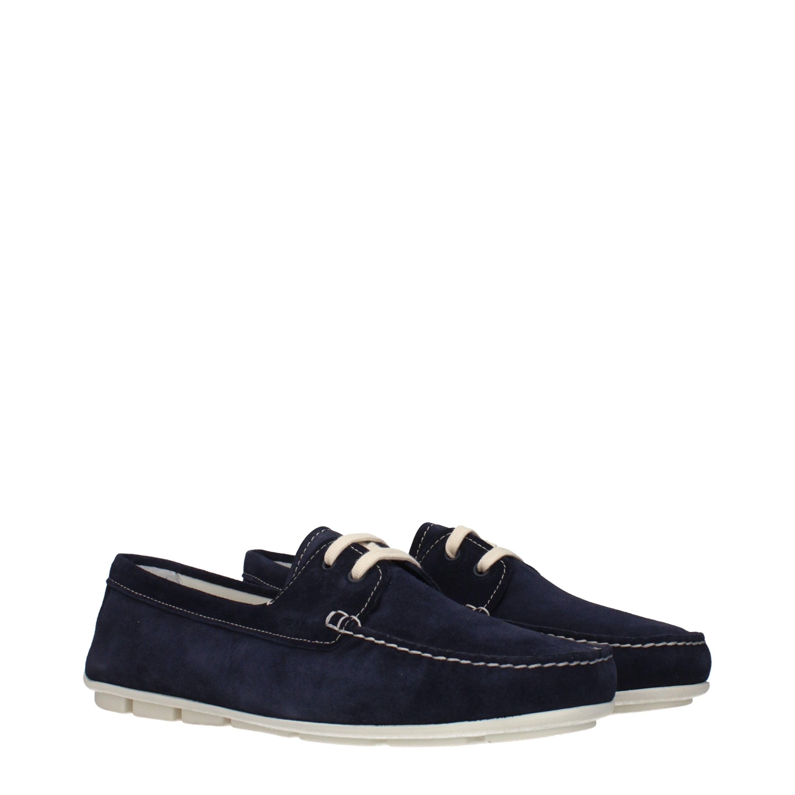 Leather Slip-On Women's Loafers - Prada - Modalova
