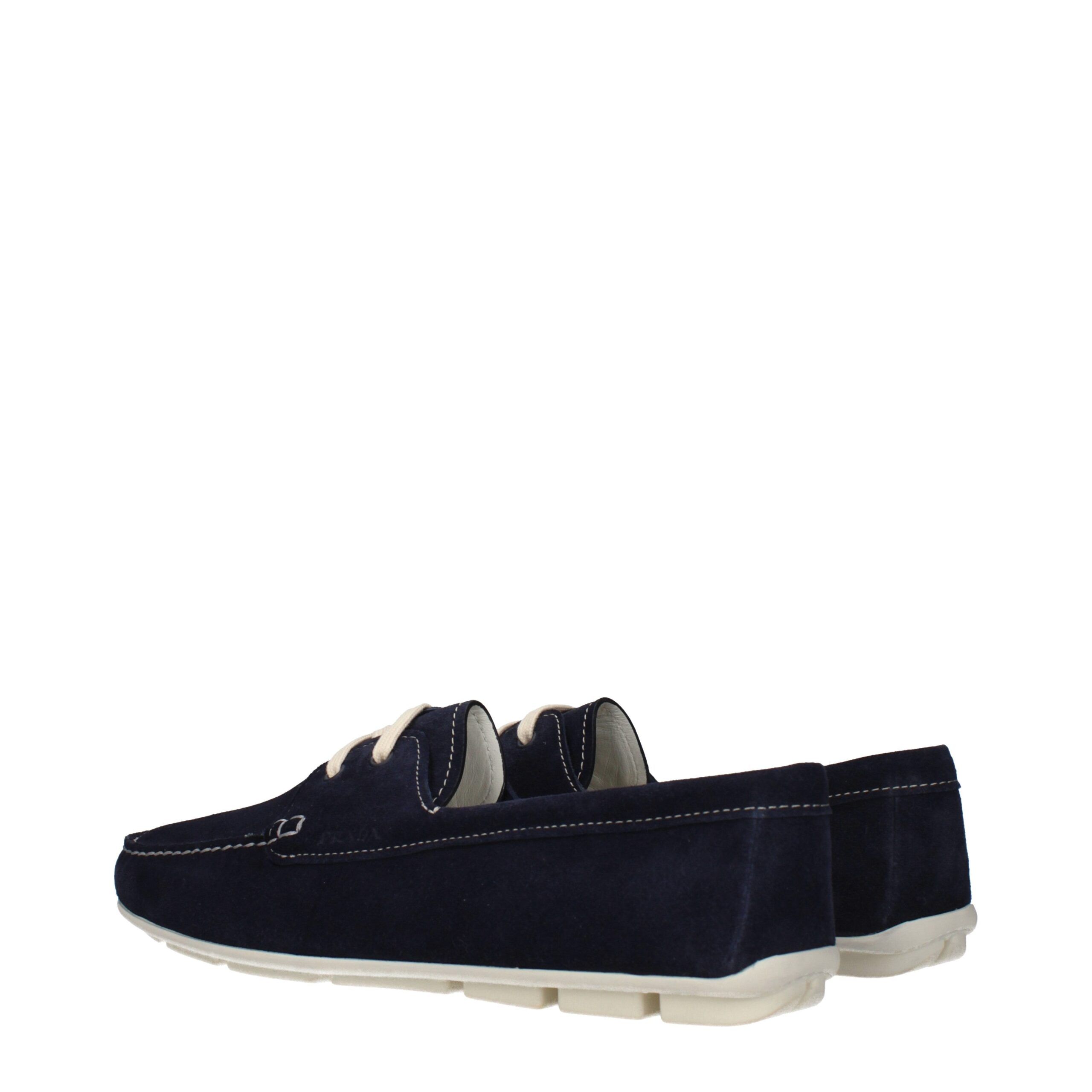 Leather Slip-On Women's Loafers - Prada - Modalova