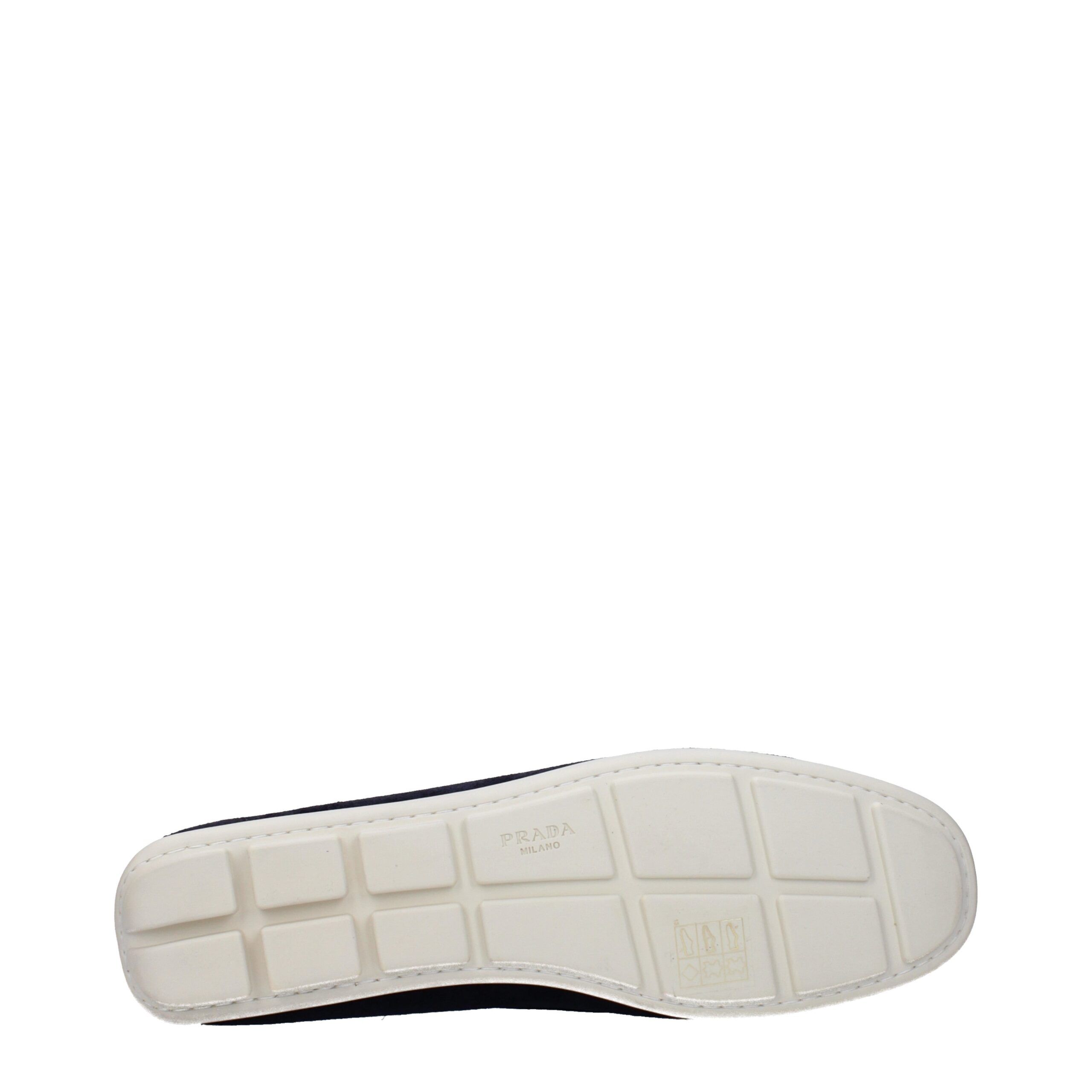 Leather Slip-On Women's Loafers - Prada - Modalova