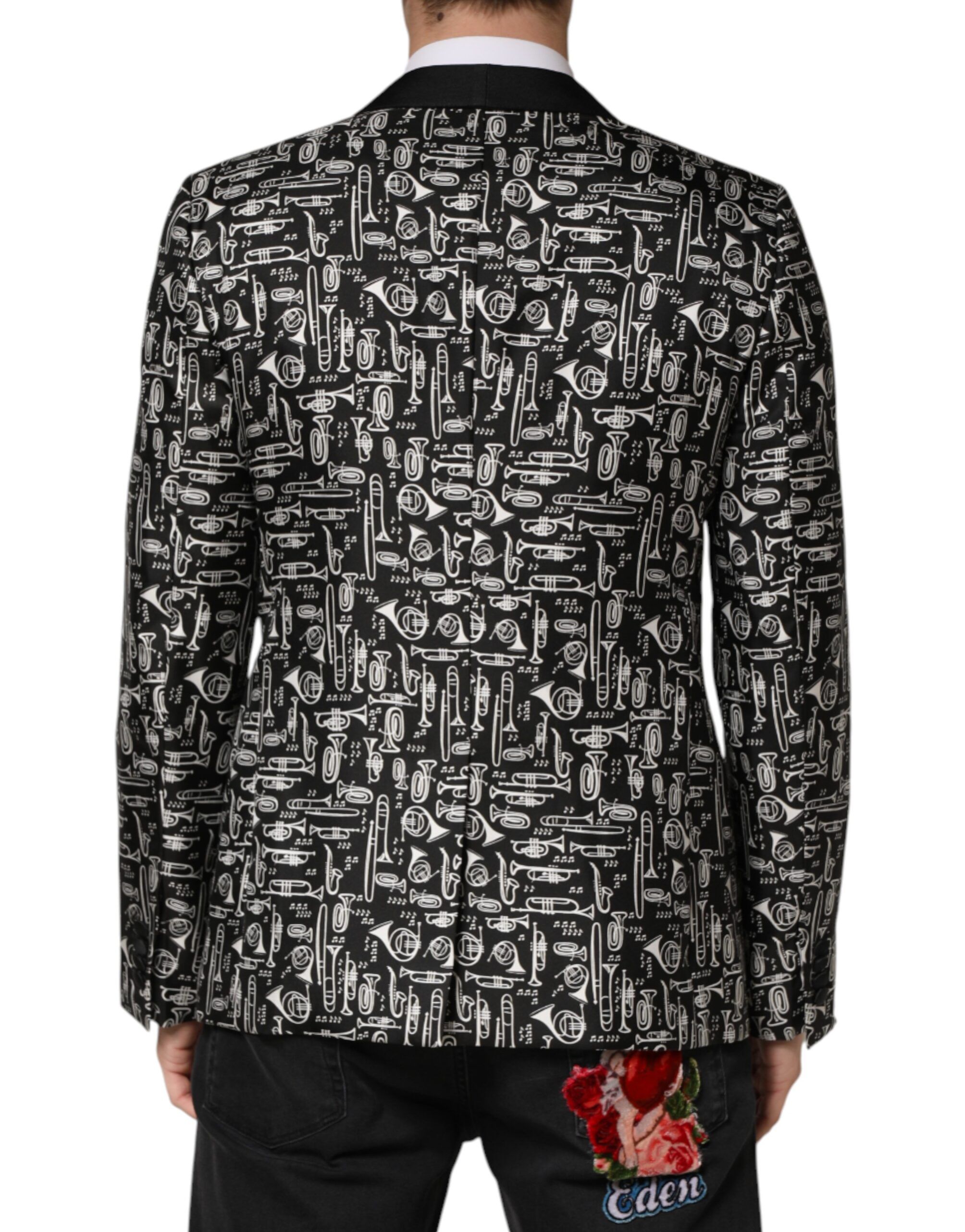 Jazz Club Silk Single Breasted Men's Blazer - Dolce & Gabbana - Modalova