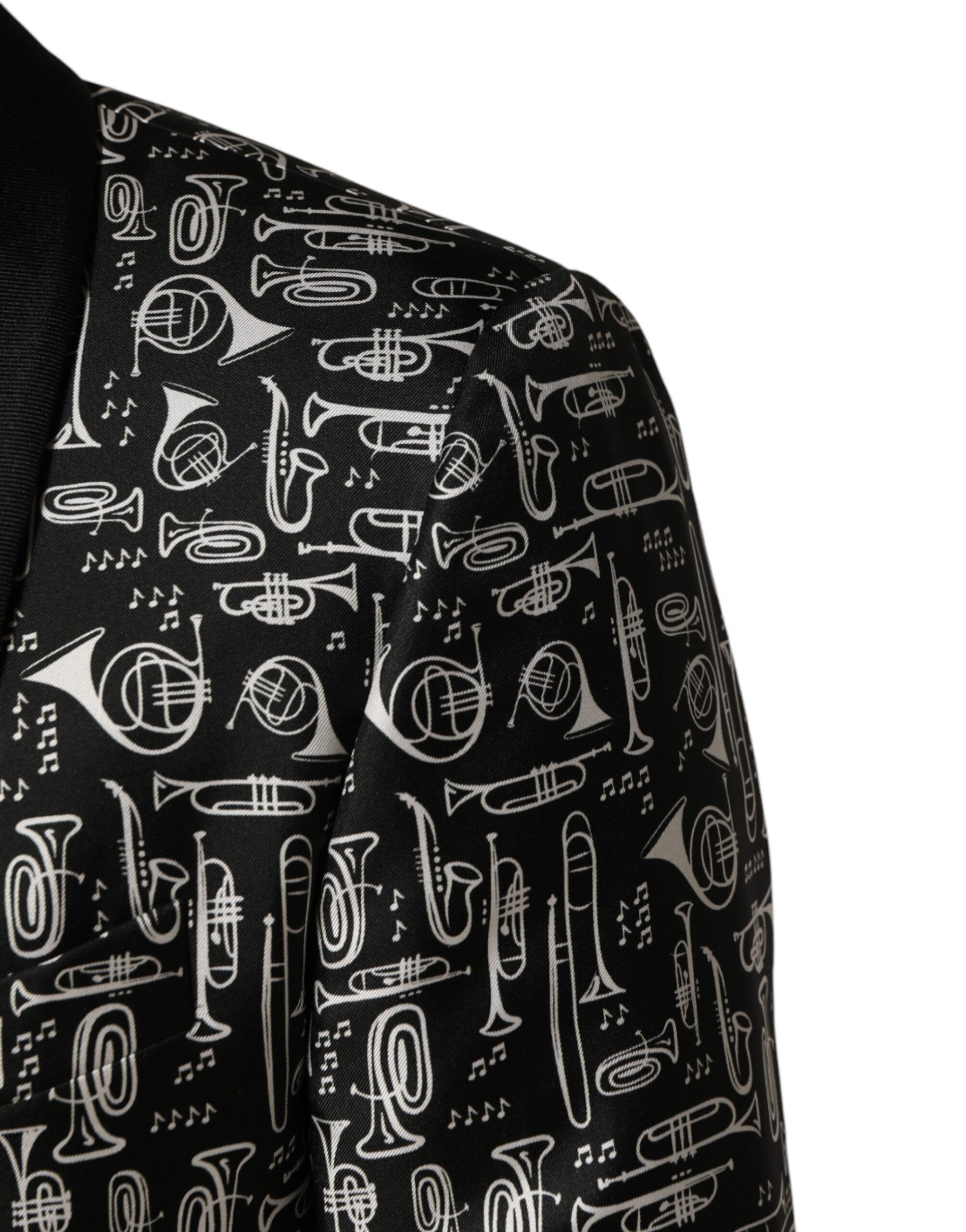Jazz Club Silk Single Breasted Men's Blazer - Dolce & Gabbana - Modalova