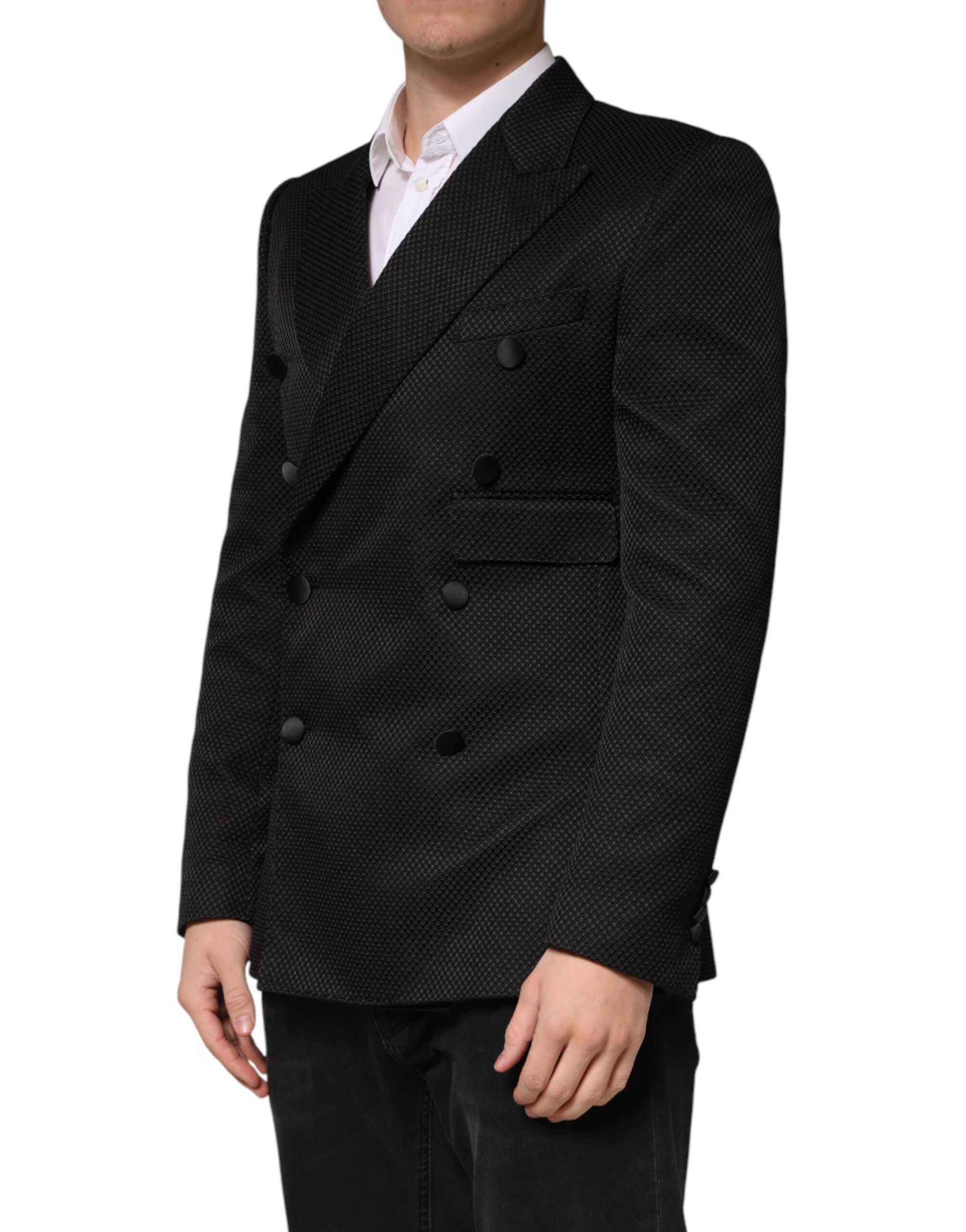 Cotton Double Breasted 2 Button Men's Blazer - Dolce & Gabbana - Modalova