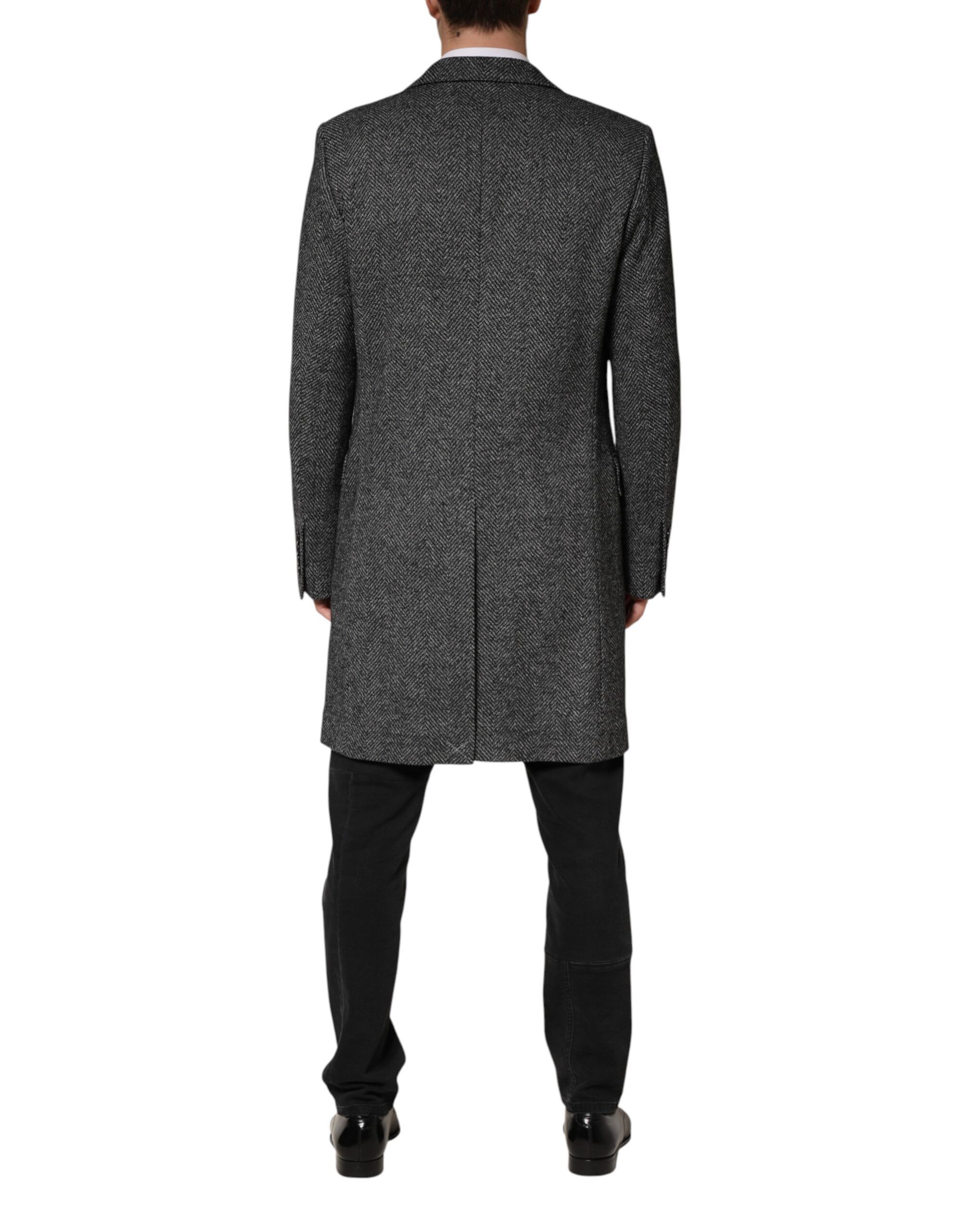 Wool Blend Long Trench Coat Men Men's Jacket - Dolce & Gabbana - Modalova