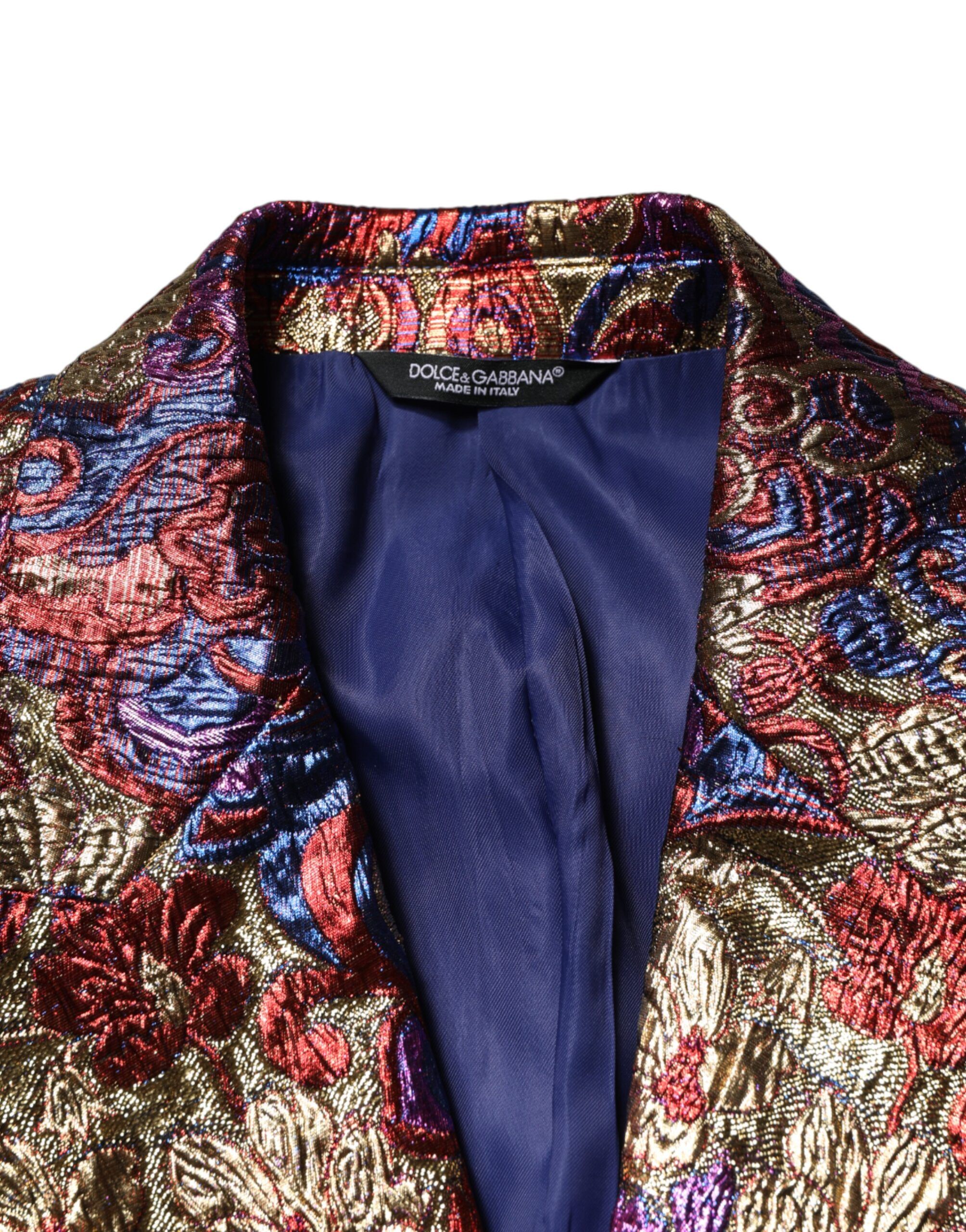 Jacquard Single Breasted Men's Blazer - Dolce & Gabbana - Modalova