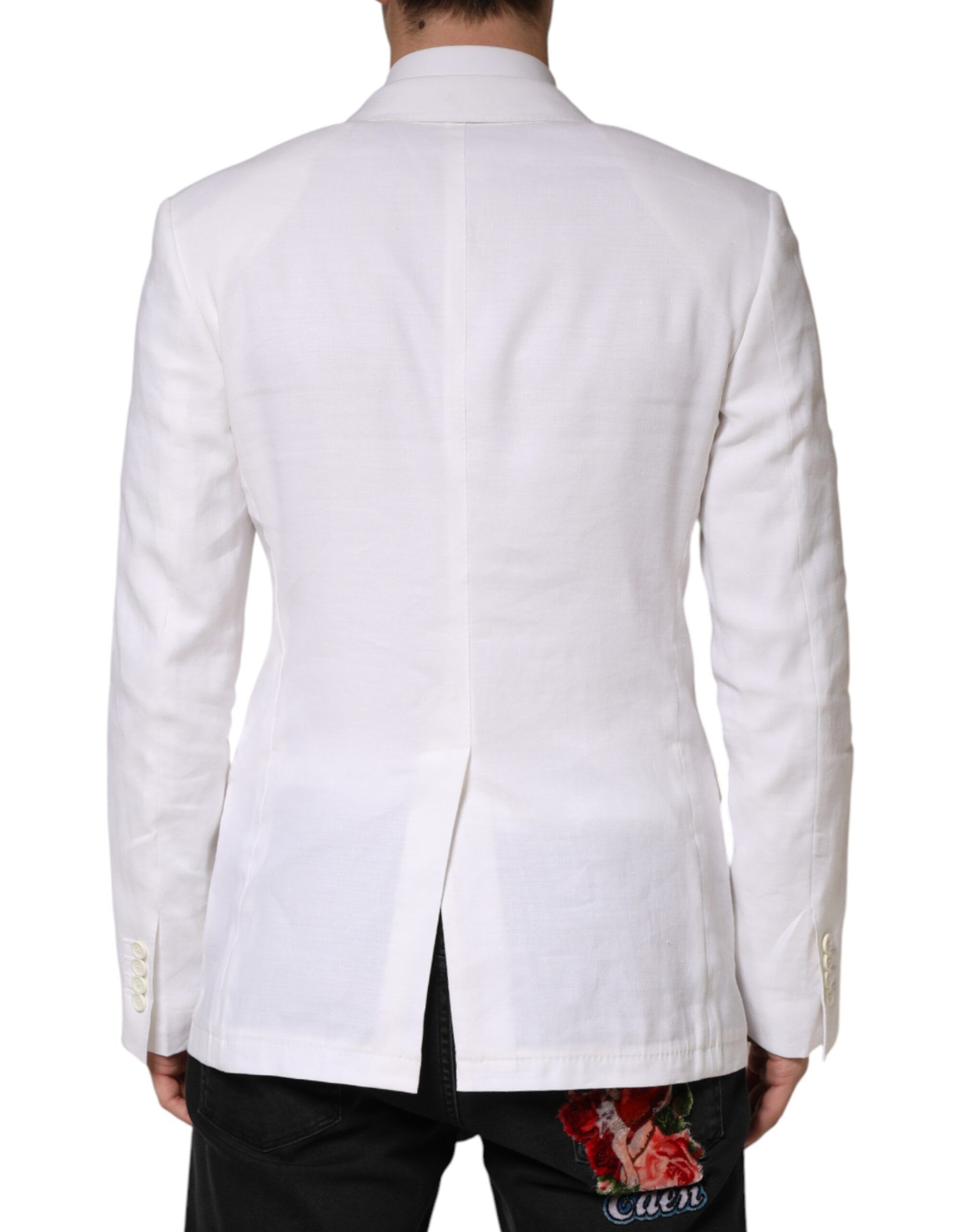 Linen Double Breasted 2 Button Men's Blazer (Pre-Owned) - Dolce & Gabbana - Modalova