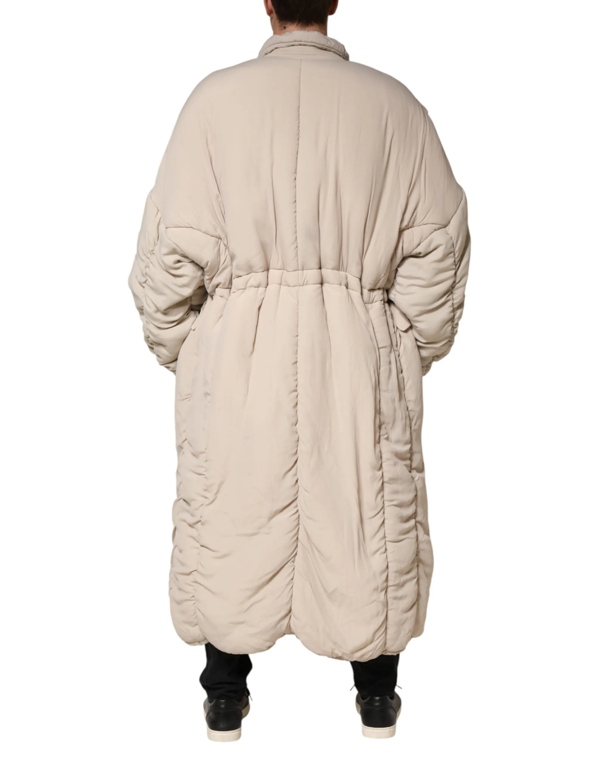 Padded Collared Long Trench Coat Men's Jacket (Pre-Owned) - Dolce & Gabbana - Modalova