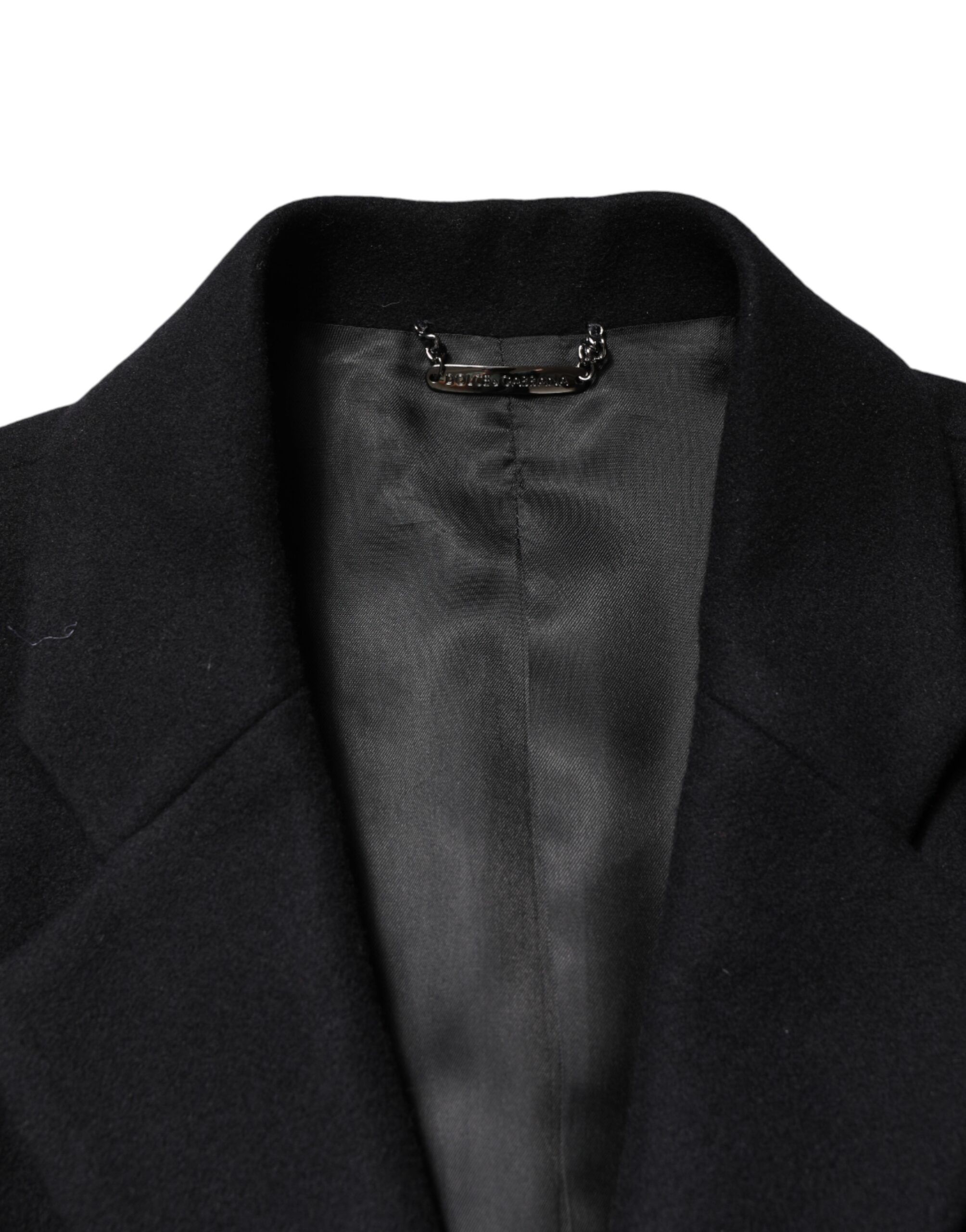 Wool Single Breasted Long Coat Men's Jacket - Dolce & Gabbana - Modalova