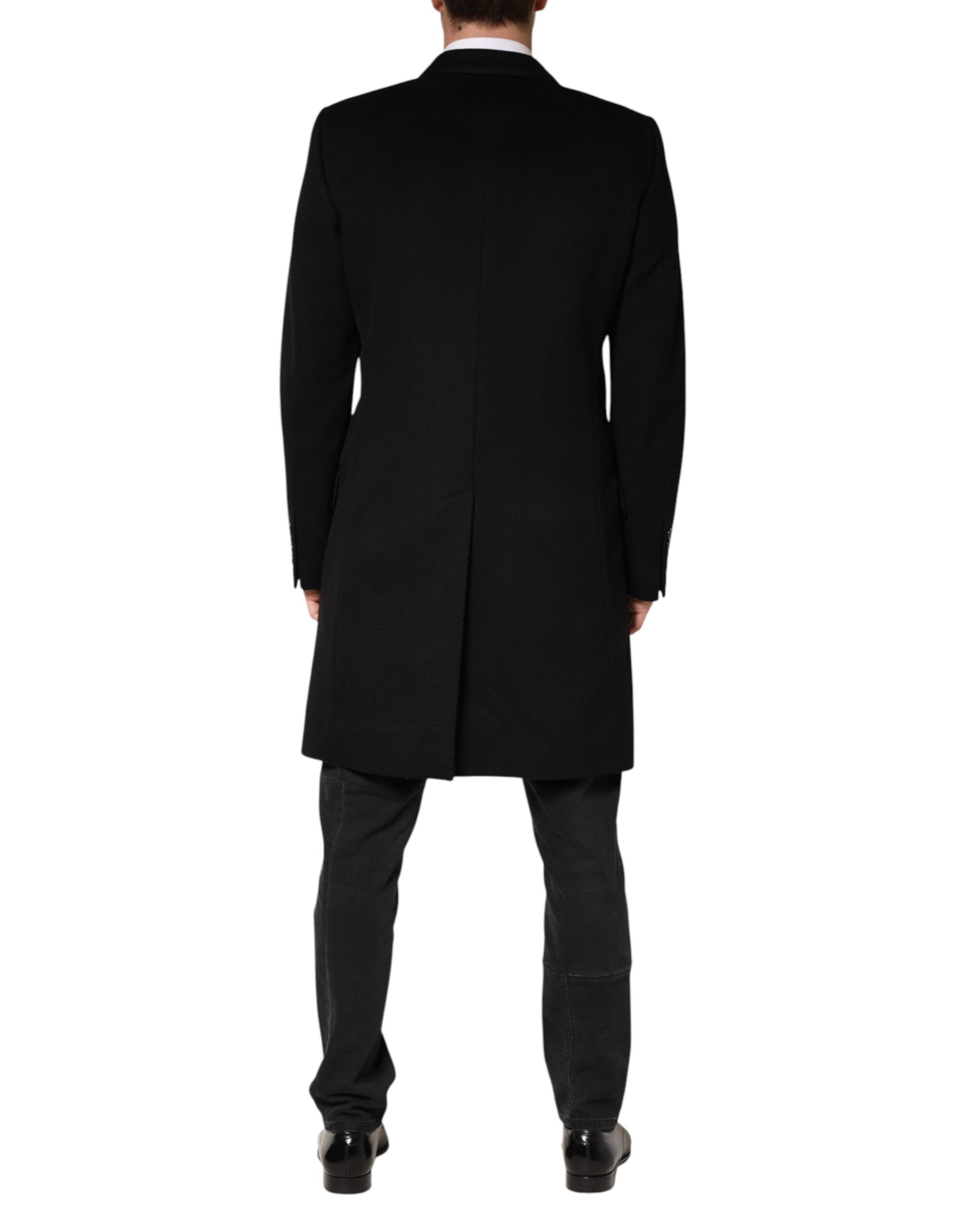 Wool Double Breasted TrenchCoat Men's Jacket - Dolce & Gabbana - Modalova
