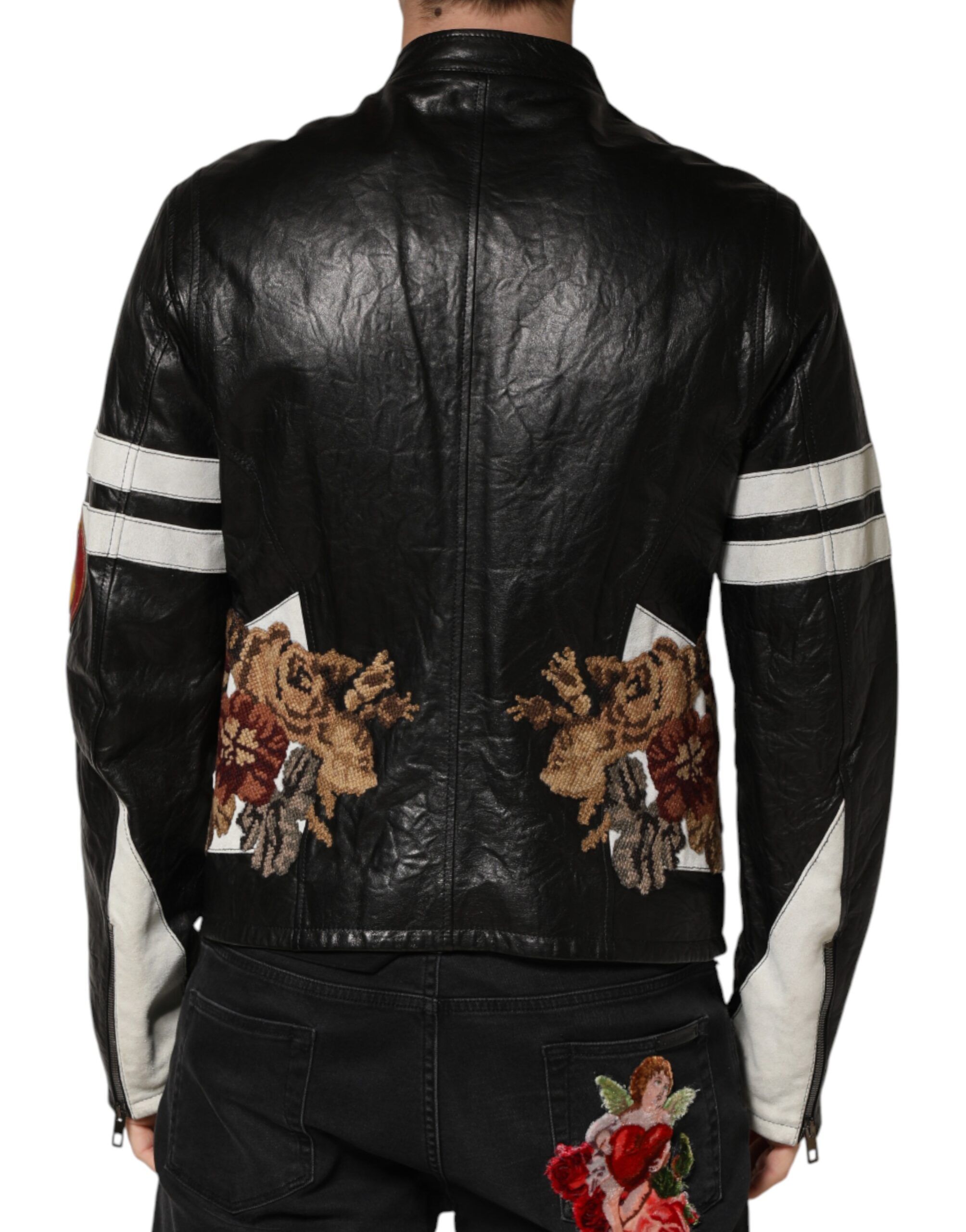 Guns n' Roses FullZip Men Biker Men's Jacket - Dolce & Gabbana - Modalova