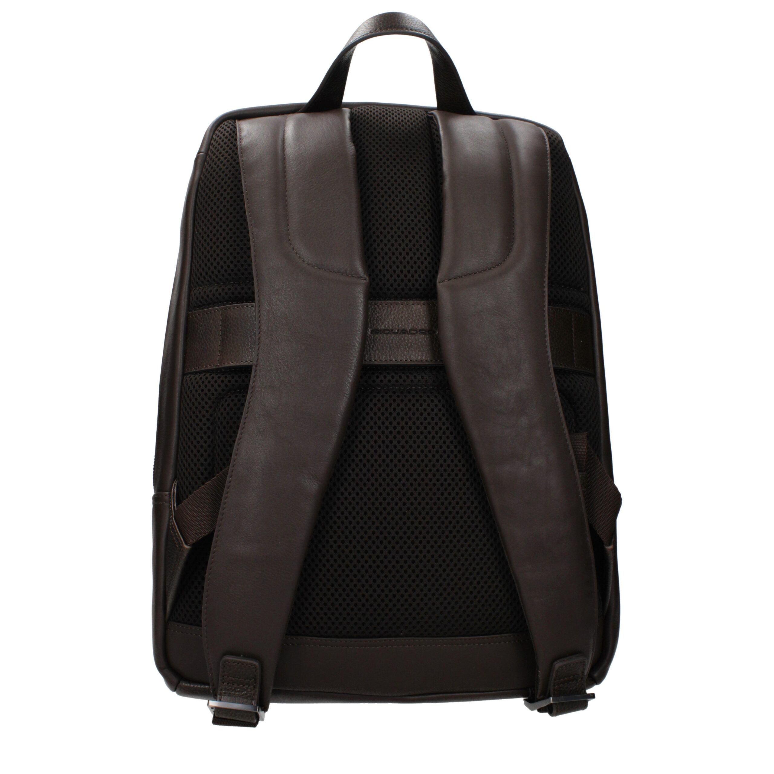 Leather Men's Backpack - Piquadro - Modalova
