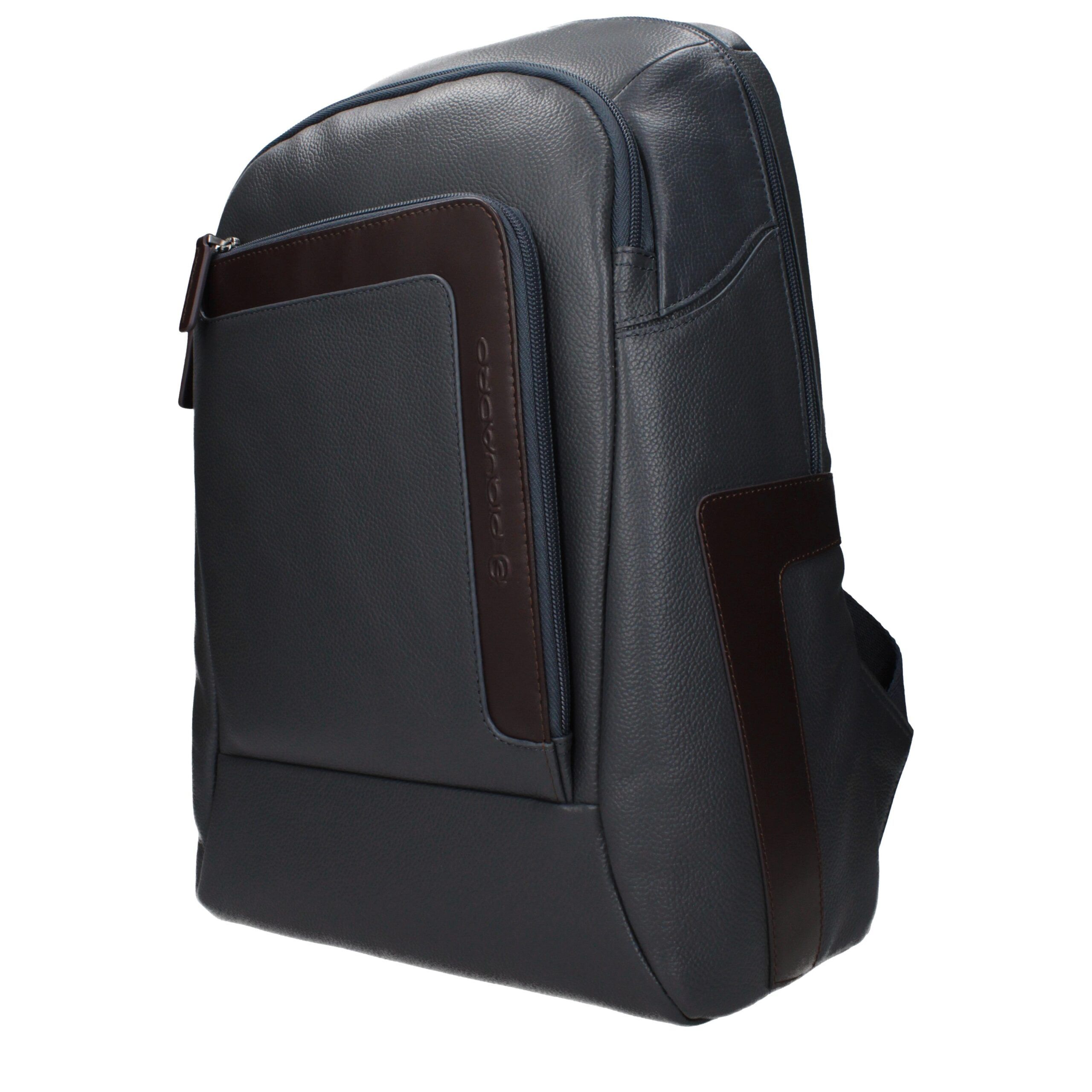 Leather Men's Backpack - Piquadro - Modalova