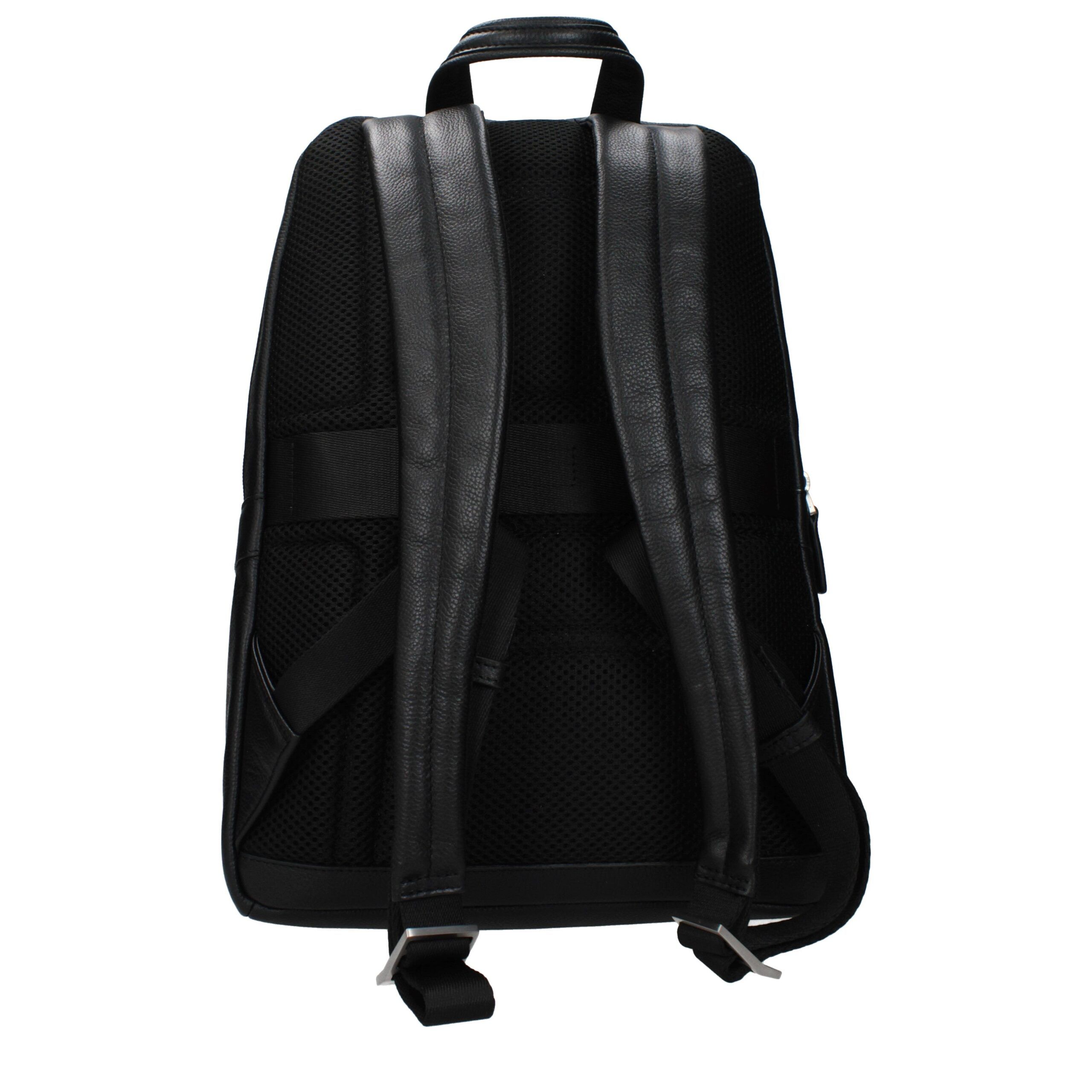 Leather Men's Backpack - Piquadro - Modalova